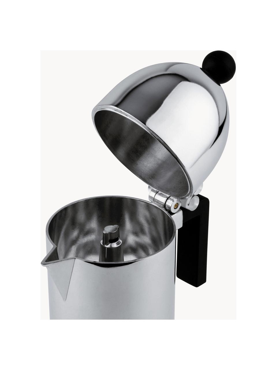 Cafetera espresso La cupola, tamaños diferentes, Aluminio, plástico, Plateado, negro, Ø 9 x H 22 cm, para tres tazas