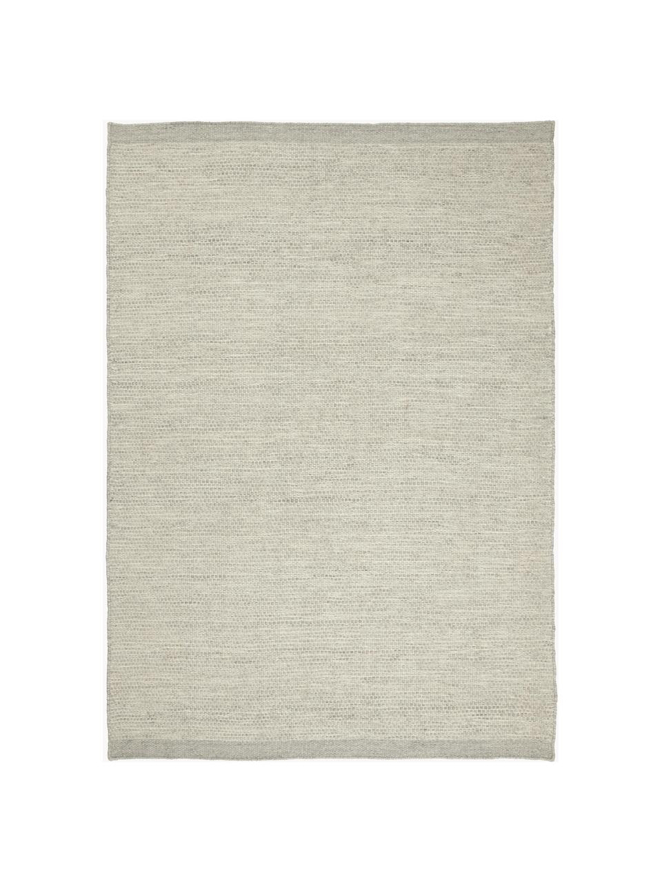 Ručně tkaný vlněný koberec Asko, melírovaný, Šedá, Š 70 cm, D 140 cm (velikost XS)
