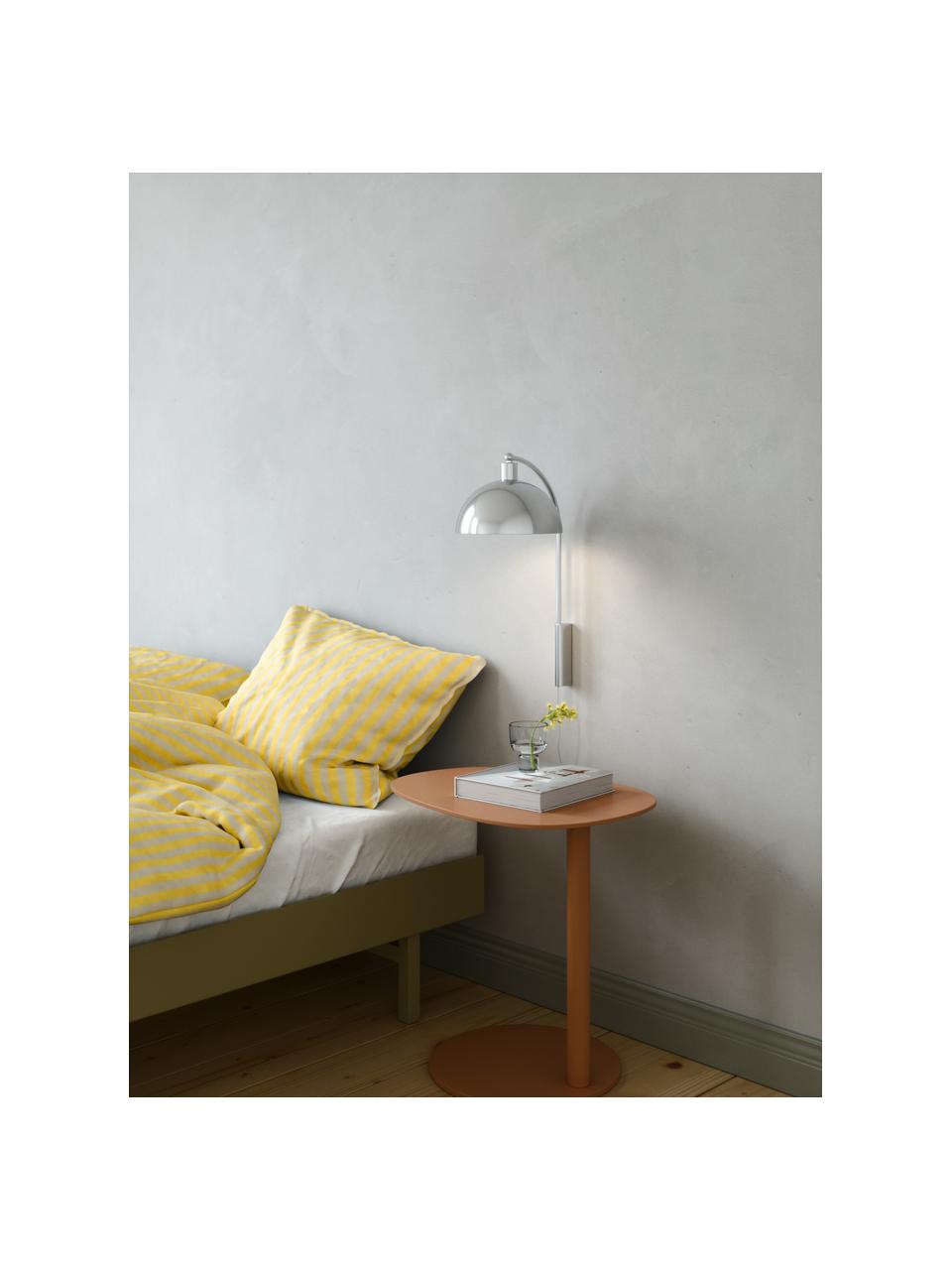 Velké nástěnné svítidlo se zástrčkou Ellen, Lesklá stříbrná, H 26 cm, V 43 cm