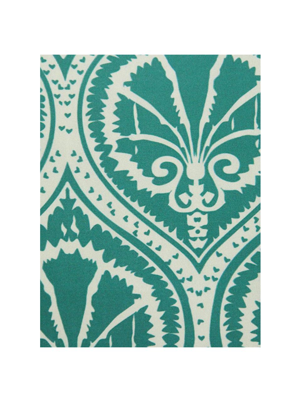 Kussenhoes met patroon Sophie, Polyester, Wit, groen, 40 x 40 cm