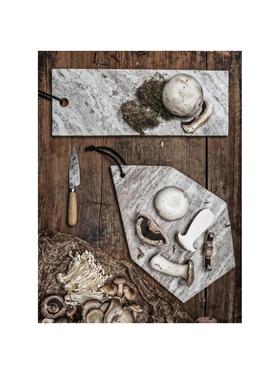 Marmeren snijplank Torrant, Marmer, Beigetinten, wit, B 40 x D 15 cm