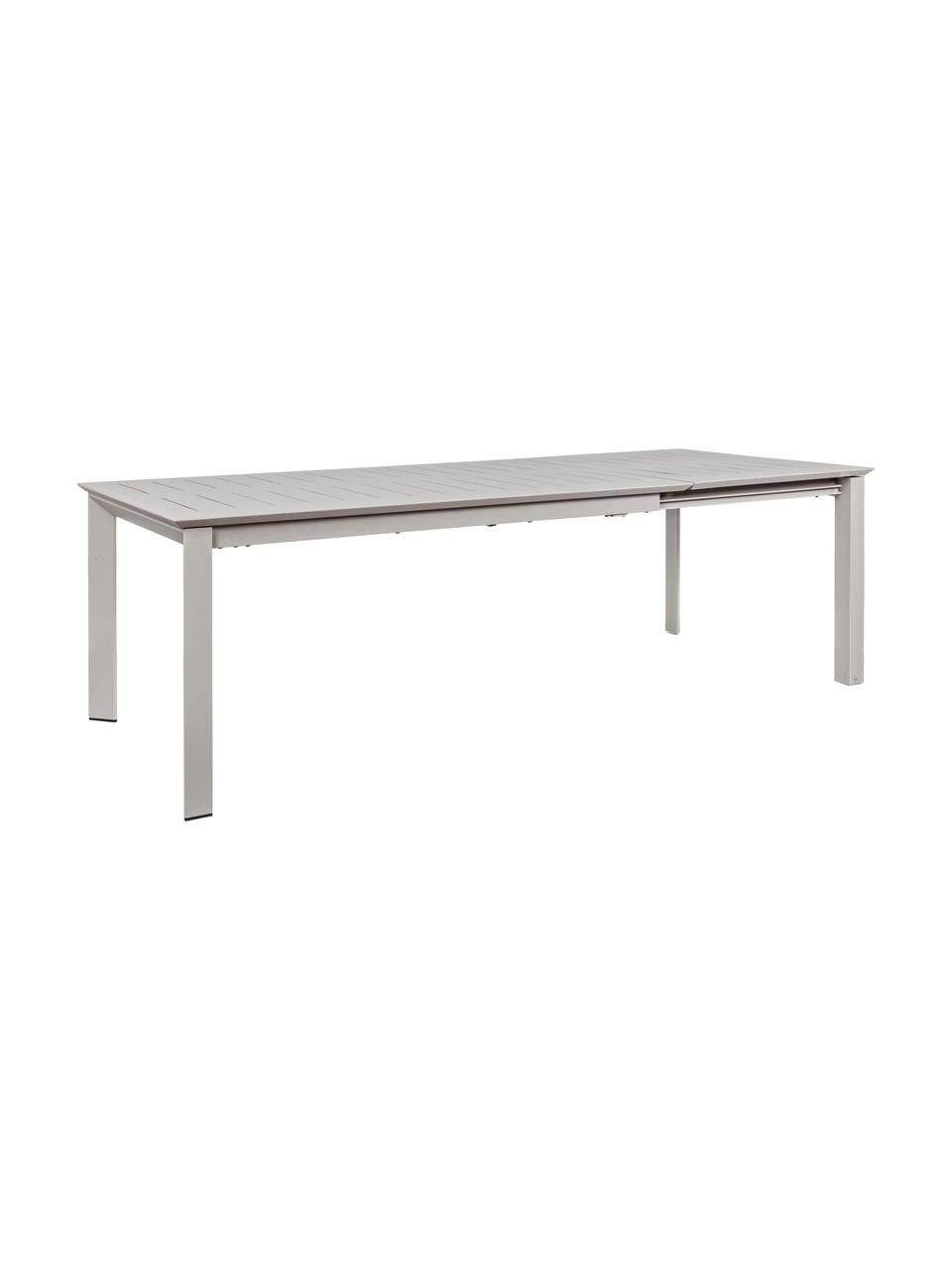 Table extensible de jardin Konnor, 160 - 240 x 100 cm, Gris clair, larg. de 160 à 240 x prof. 100 cm