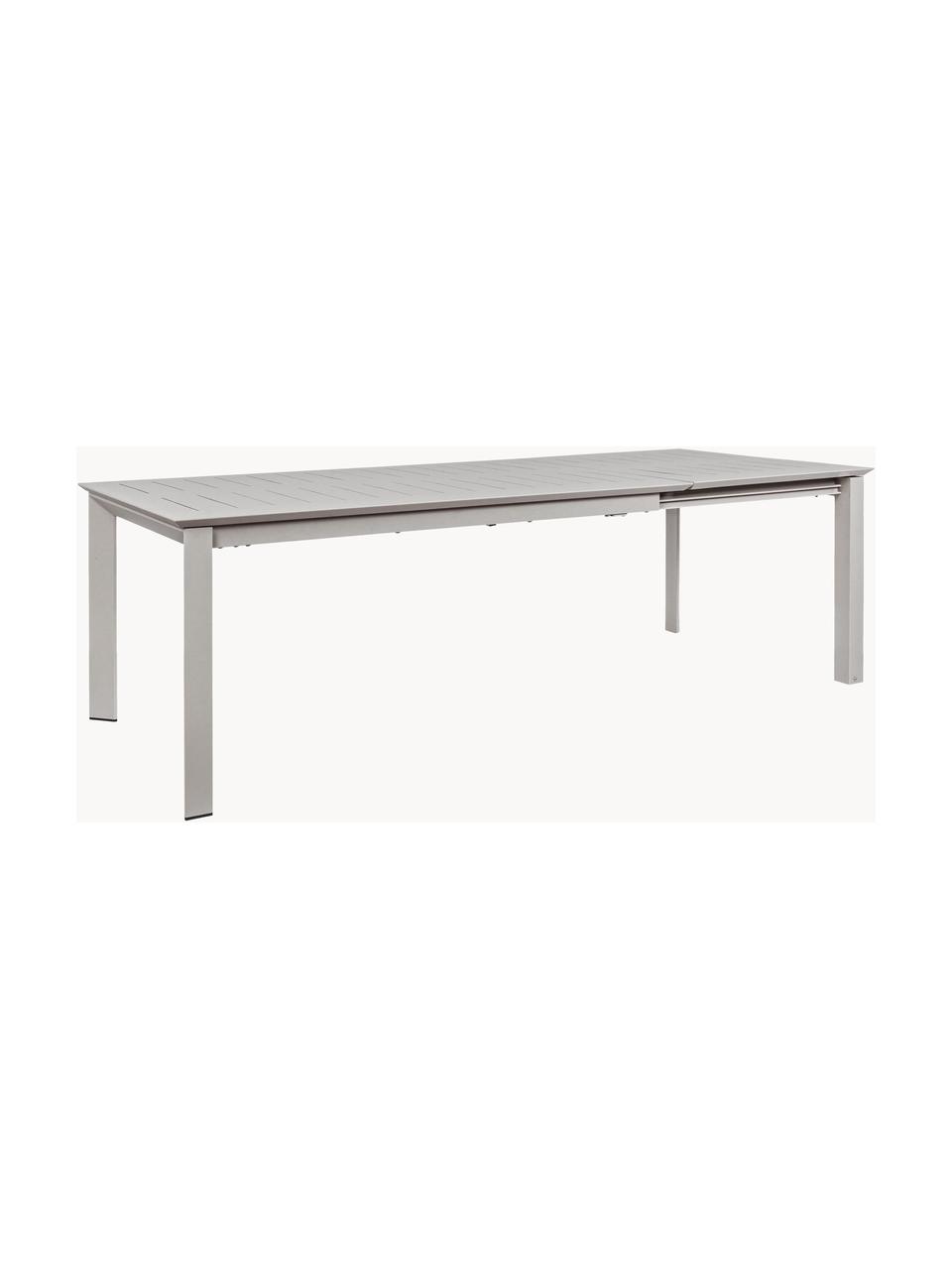 Tavolo allungabile da giardino Konnor, 160 - 240 x Prof. 100 cm, Grigio chiaro, Larg. 160 a 240 x Prof. 100 cm