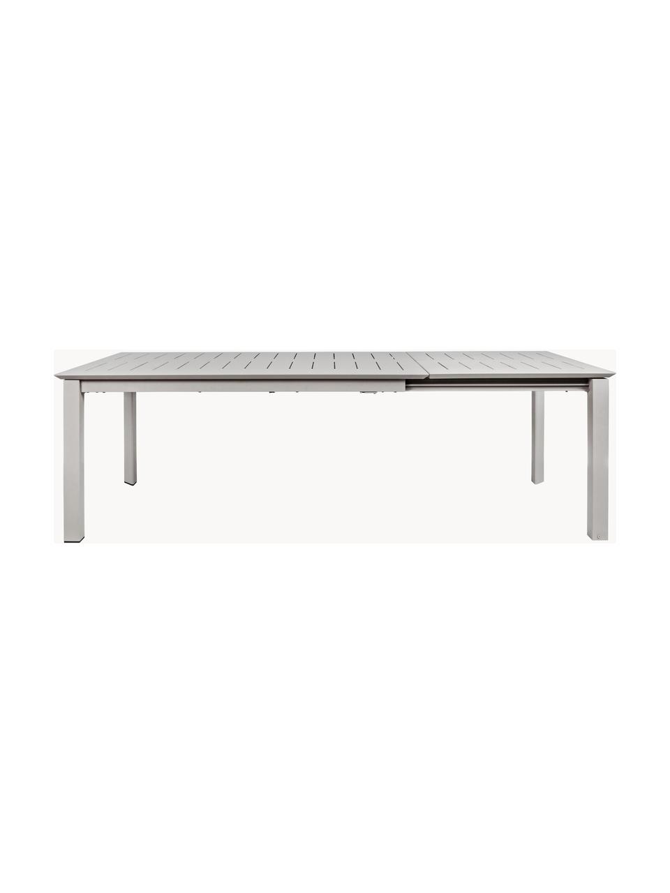 Uitschuifbare tuintafel Konnor, 160 - 240 x D 100 cm, Lichtgrijs, B 160 tot 240 x D 100 cm