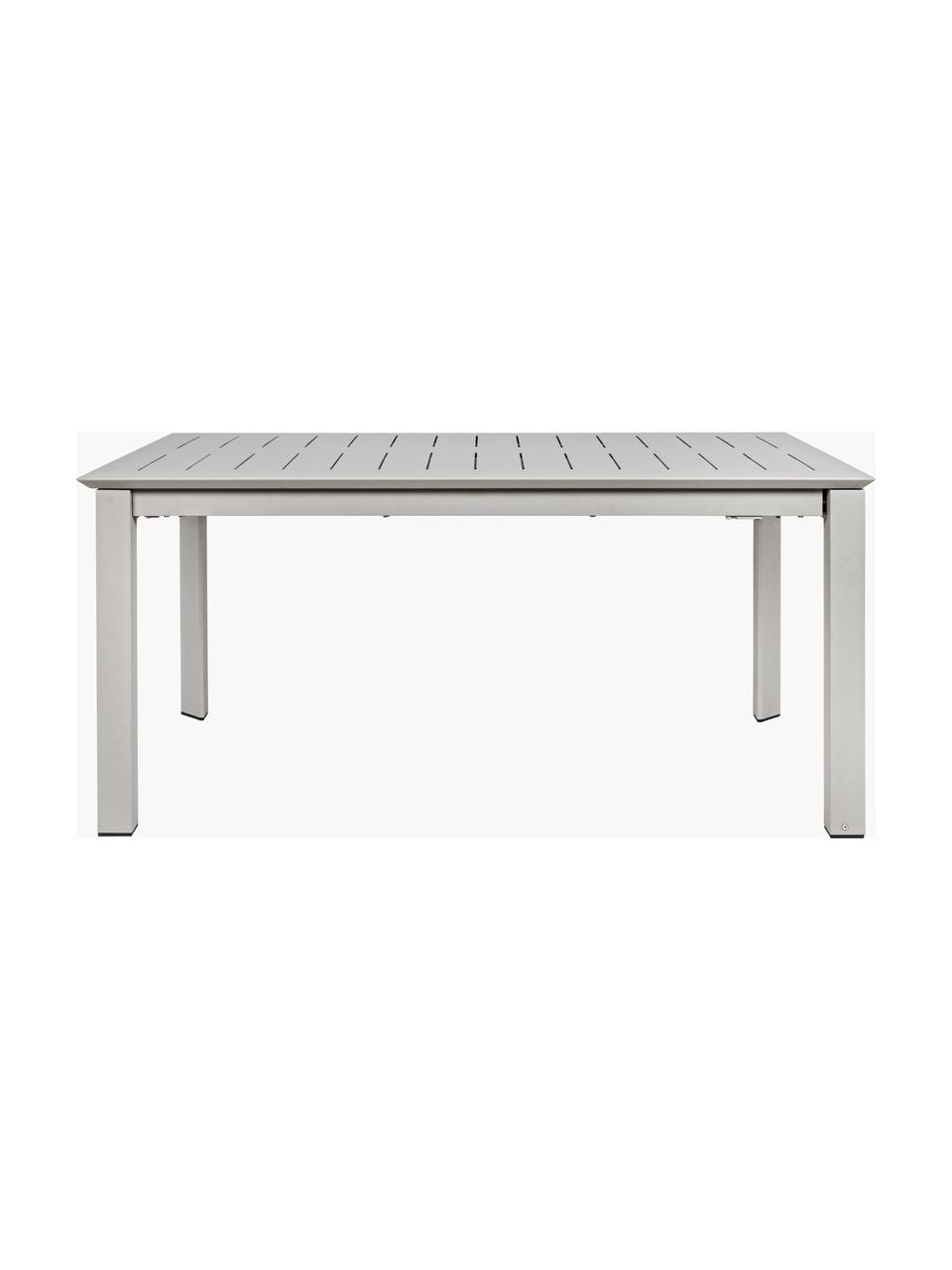 Uitschuifbare tuintafel Konnor, 160 - 240 x D 100 cm, Lichtgrijs, B 160 tot 240 x D 100 cm