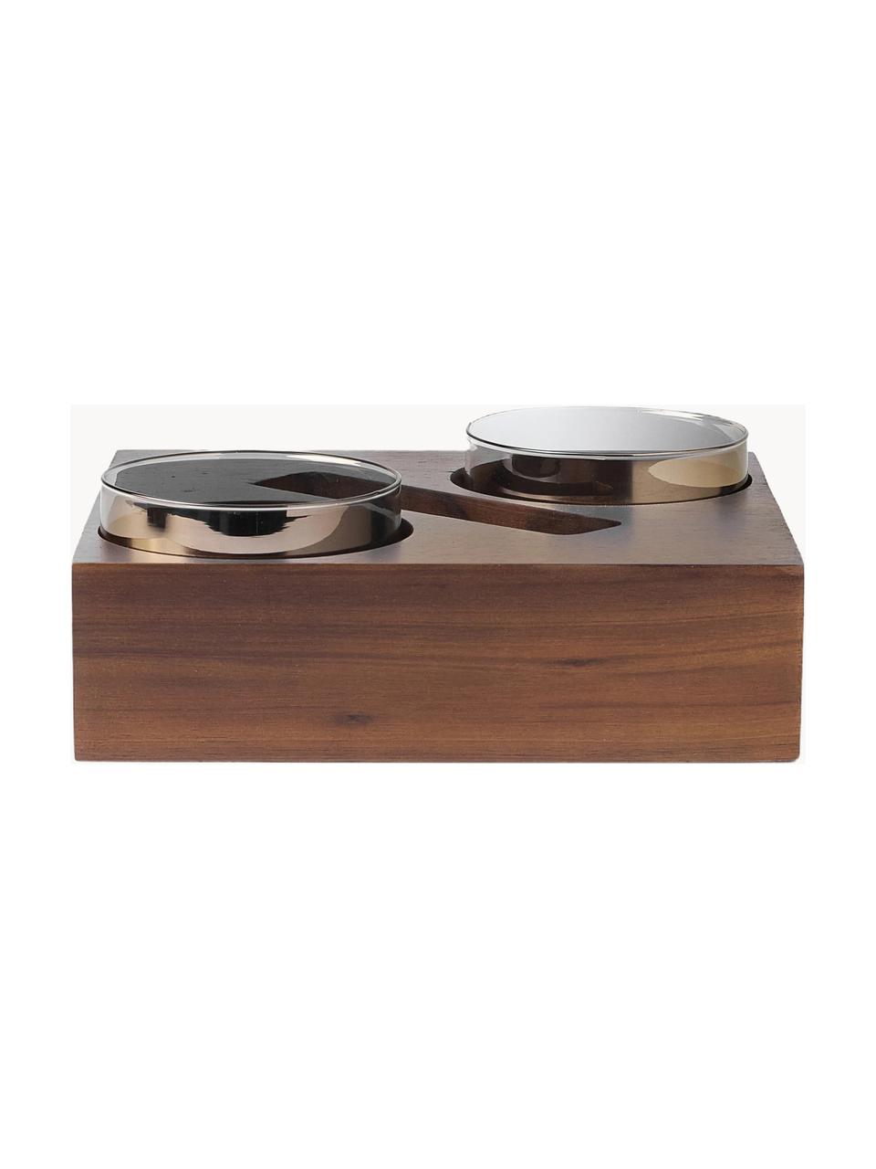 Set de cajas para especias de madera de acacia Wood, 7 pzas., Caja: madera de acacia, Cuchara: acero recubierto, Madera de acacia, Set de diferentes tamaños