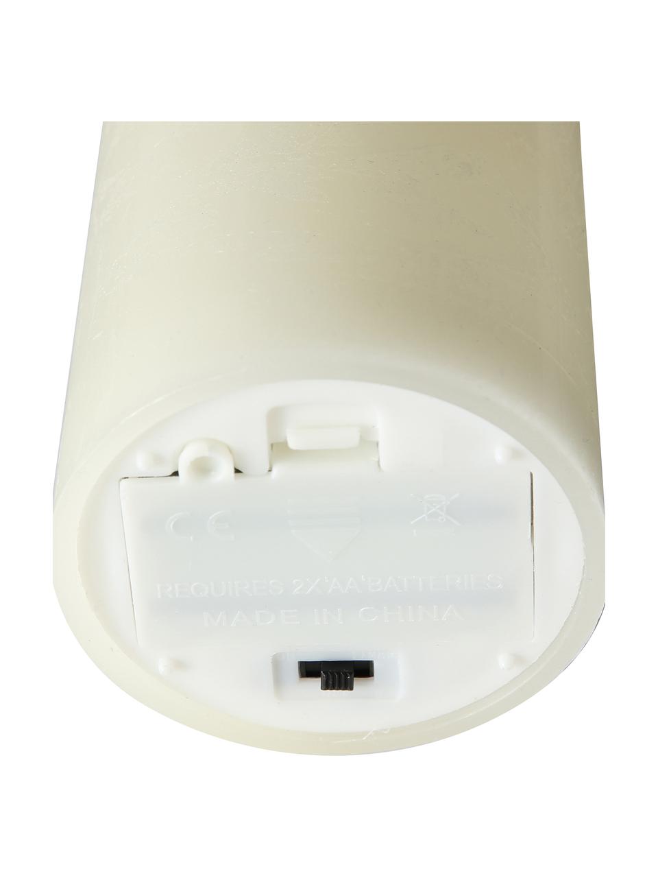 LED svíčka Bino, Odstíny krémové, Ø 8 cm, V 10 cm