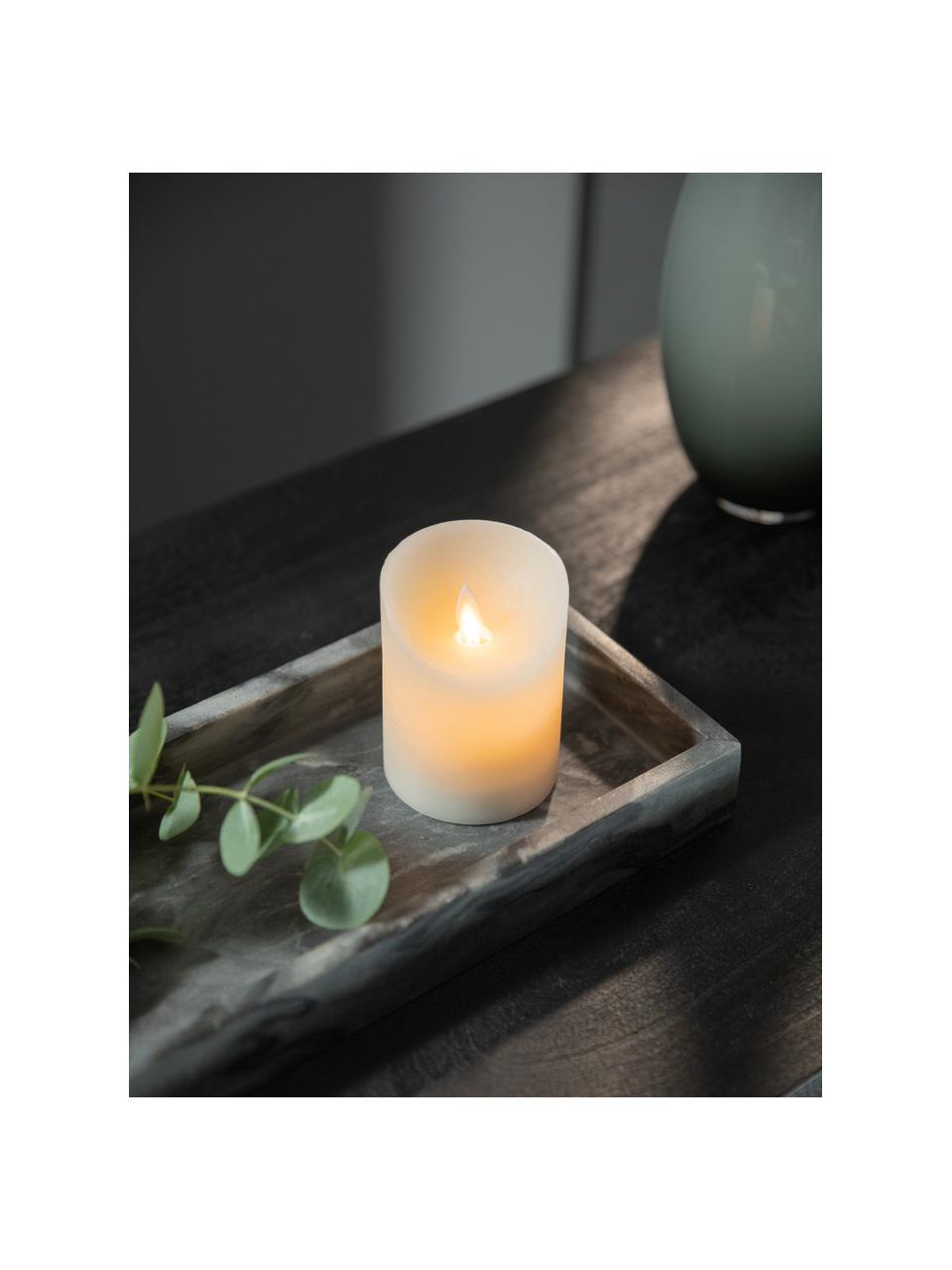Vela blanca LED Bino, Crema, Ø 8 x Al 10 cm