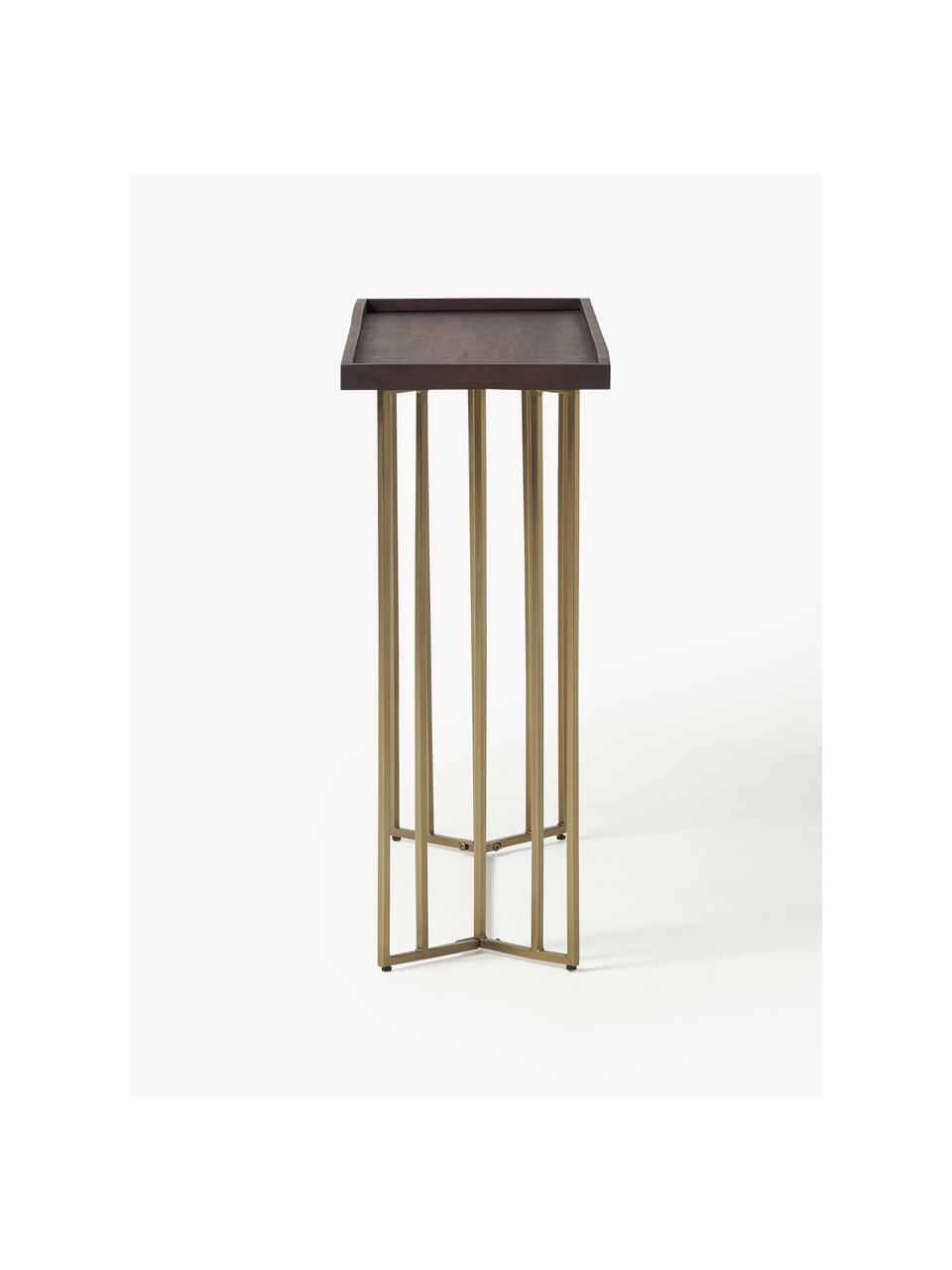 Konzolový stolík z mangového dreva Luca, Mangové drevo, odtiene zlatej, Š 100 x H 35 cm