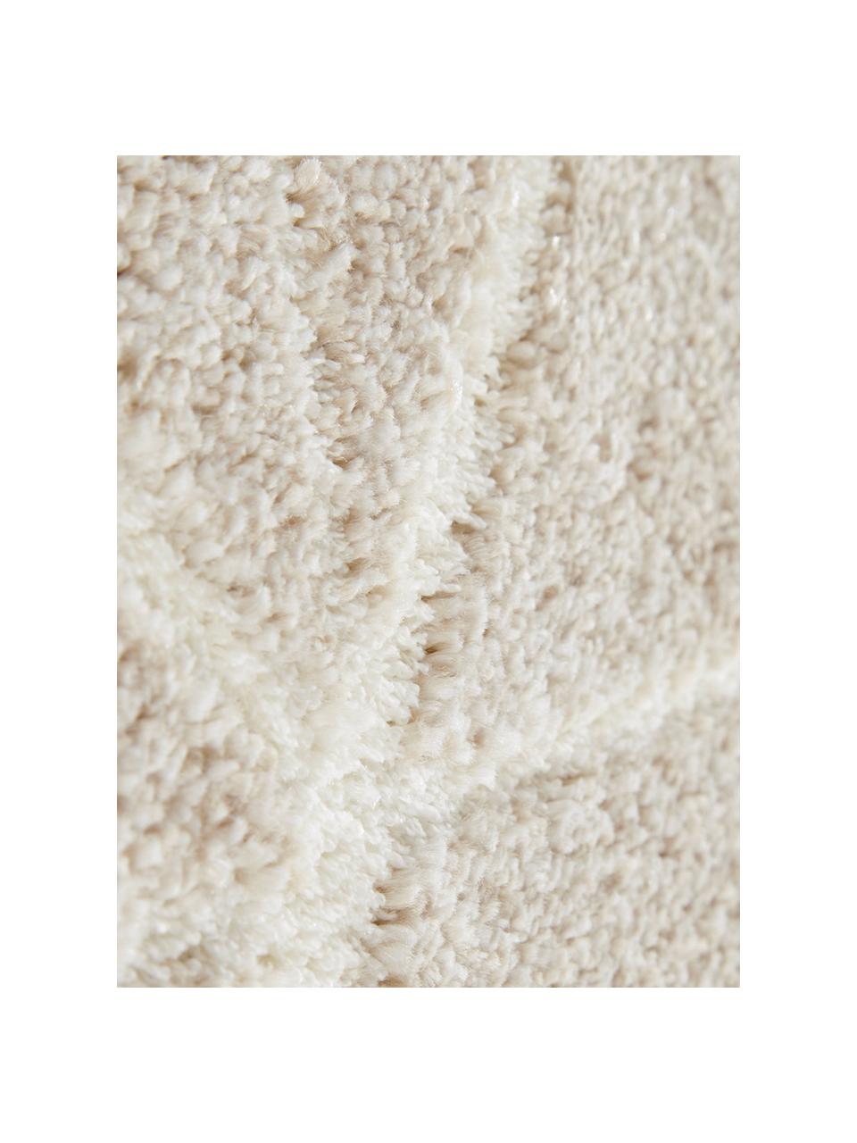 Teppich Arles in Beige-Creme, mit grafischem Muster, Flor: 85% Polypropylen, 15% Pol, Beige, Creme, B 200 x L 290 cm (Größe L)
