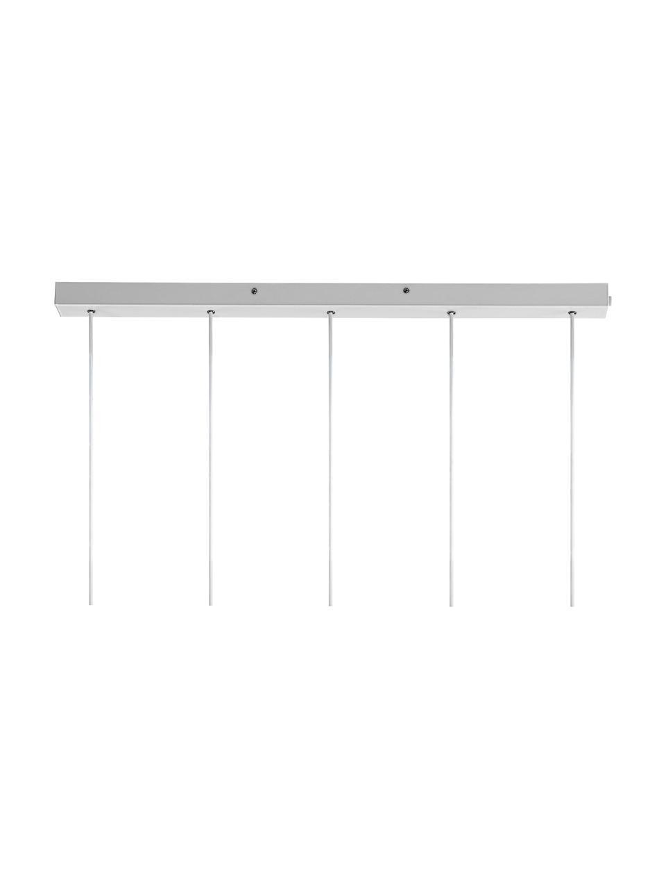 Grande suspension industrielle Tilo, Gris, brun, larg. 81 x haut. 25 cm