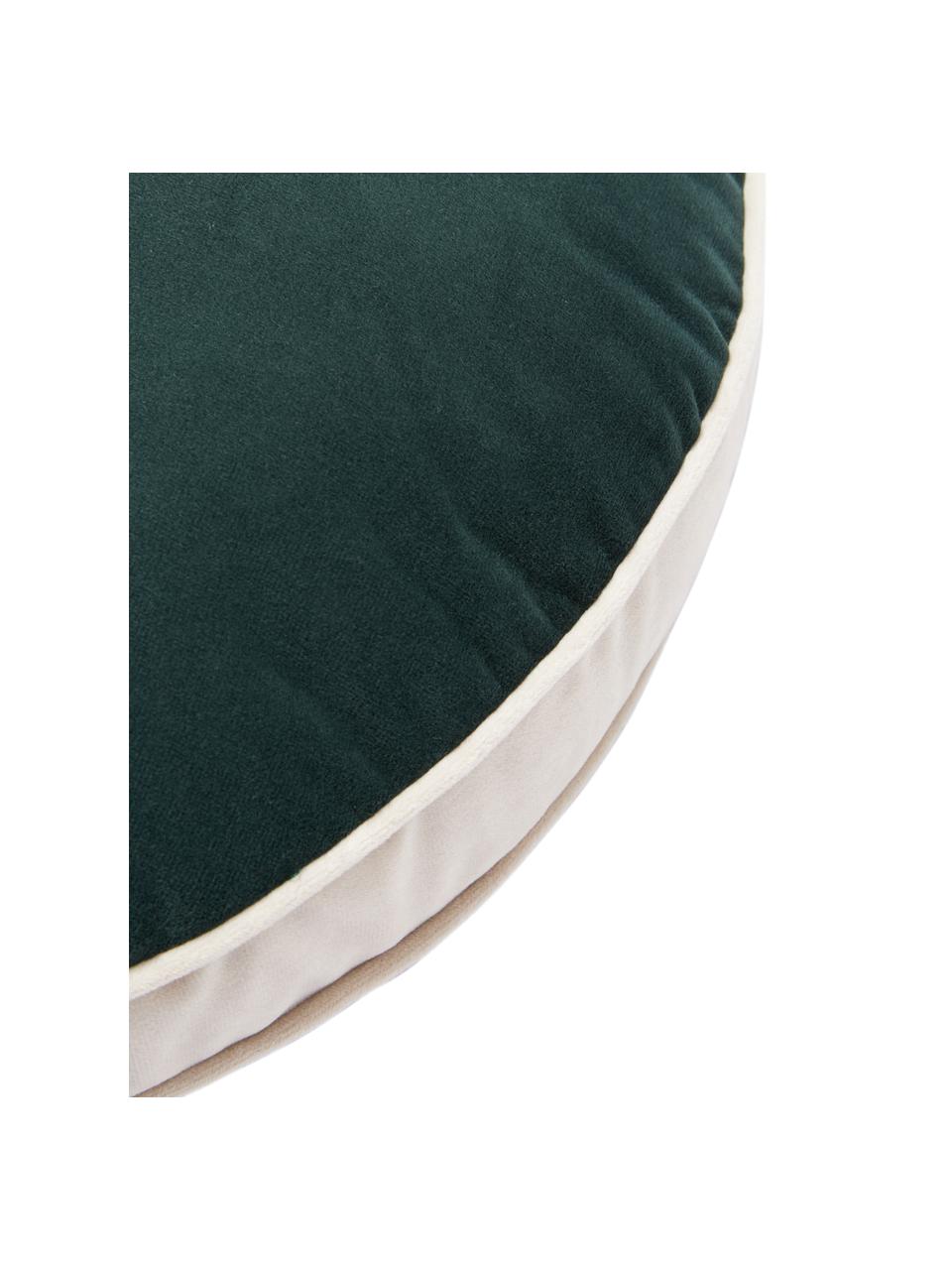Cuscino rotondo in velluto avorio/verde Dax, 100% velluto di poliestere

Il materiale utilizzato in questo prodotto è testato per le sostanze nocive e certificato secondo lo STANDARD 100 by OEKO-TEX® 21.HCN.72514 HOHENSTEIN HTTI., Avorio, verde, Ø 40 cm