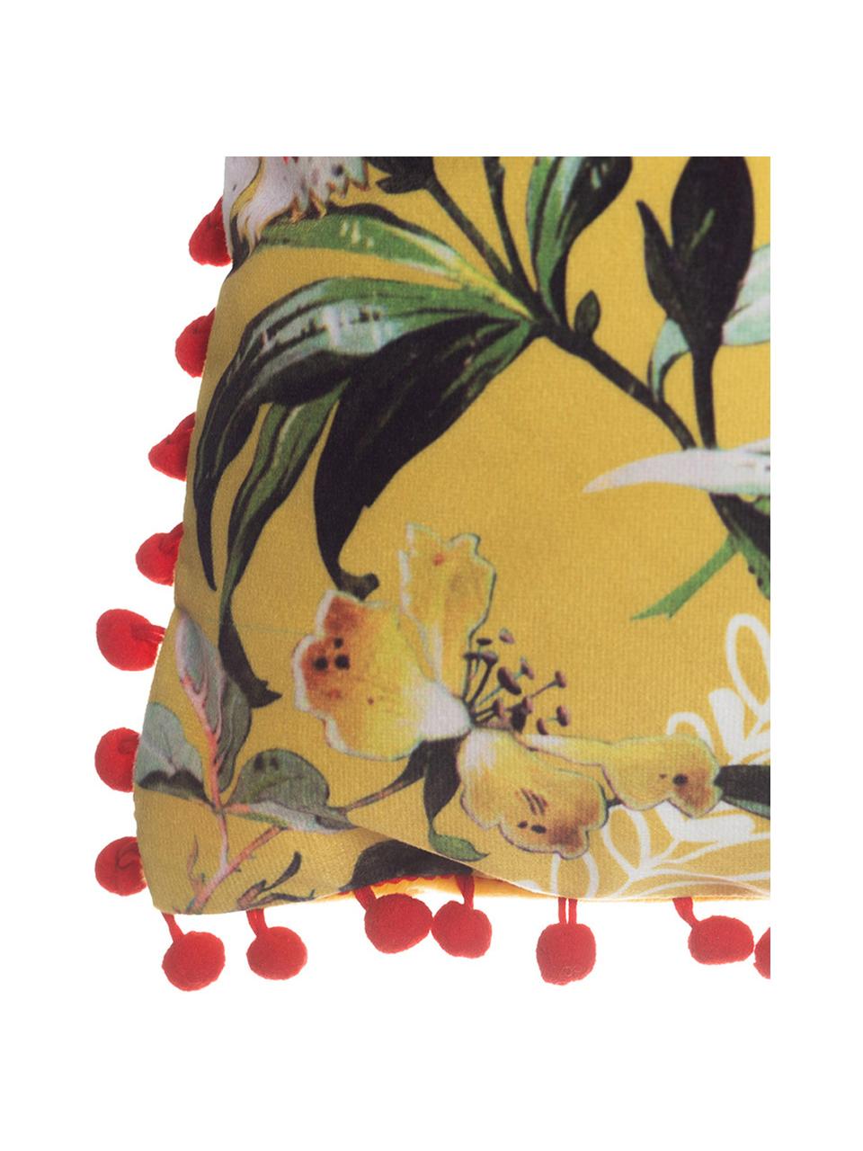 Cojín Belinga, con relleno, Funda: terciopelo de poliéster, Multicolor, An 45 x L 45 cm