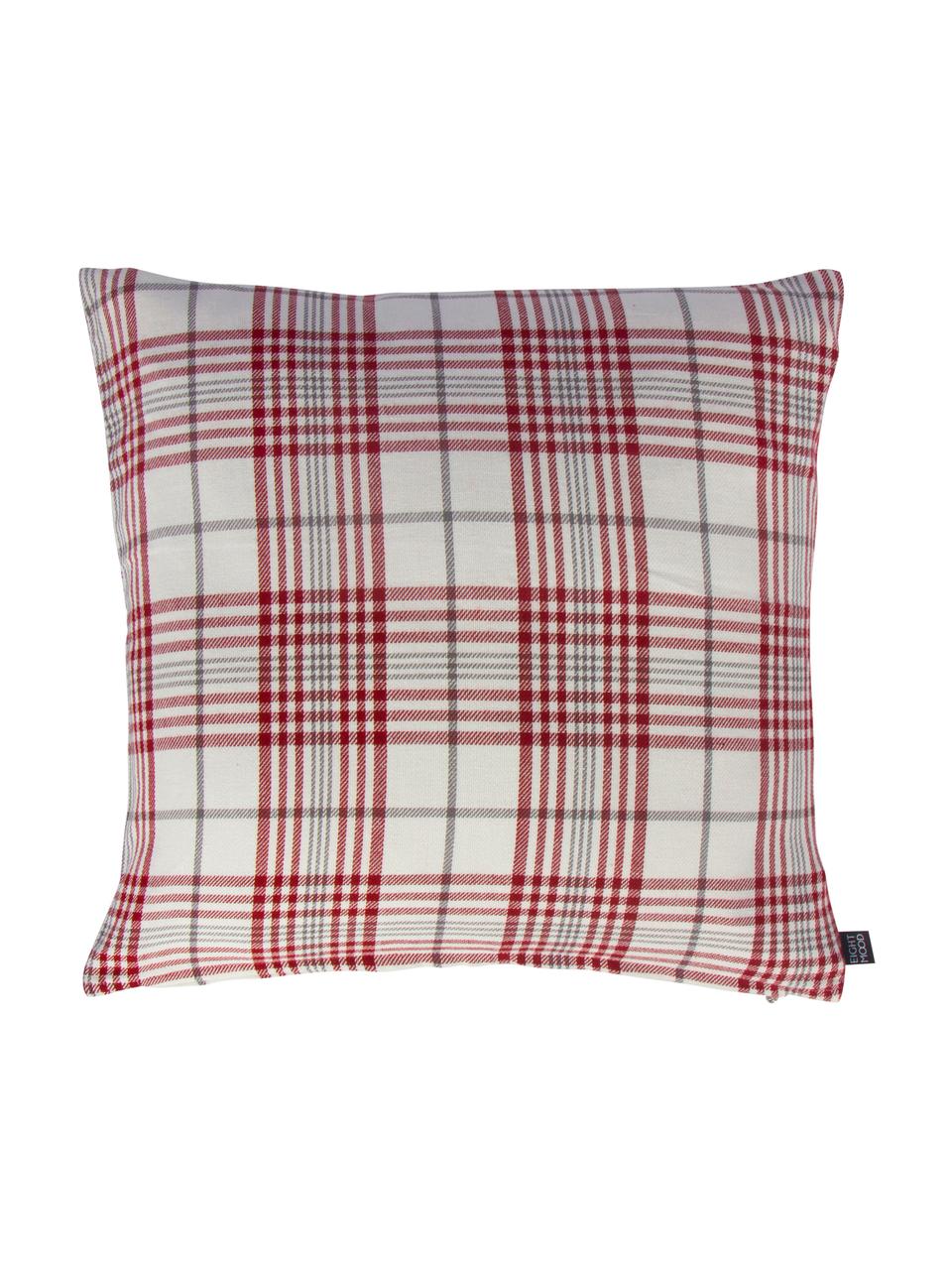 Poszewka na poduszkę Siv, 100% bawełna, Czerwony, beżowy, antracytowy, S 50 x D 50 cm