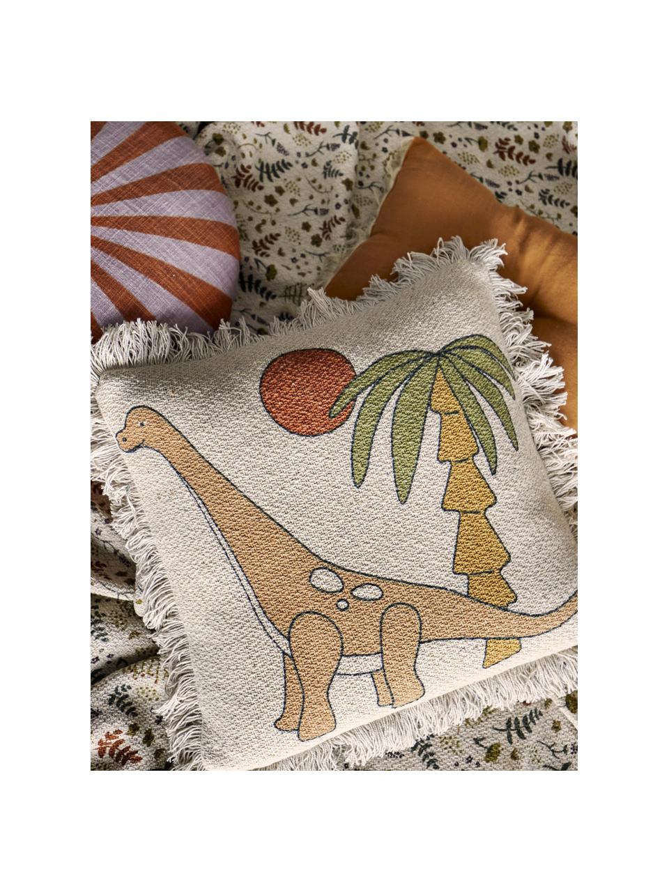 Cojín Lupo, Funda: 50% algodón, 25% viscosa,, Beige claro, ocre, An 40 x L 40 cm