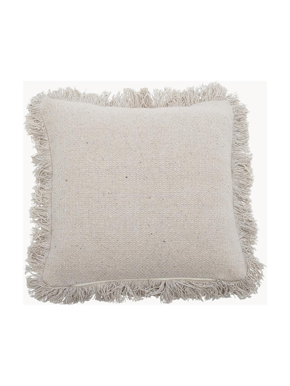 Coussin Lupo, Beige clair, ocre, larg. 40 x long. 40 cm