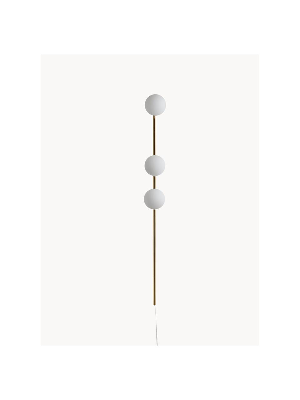 Nástenná lampa so zástrčkou Bar, Odtiene zlatej, Š 12 x V 123 cm