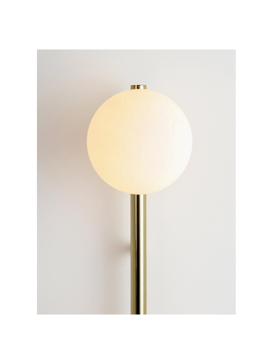 Wandlamp Bar met stekker, Goudkleurig, B 12 x H 123 cm