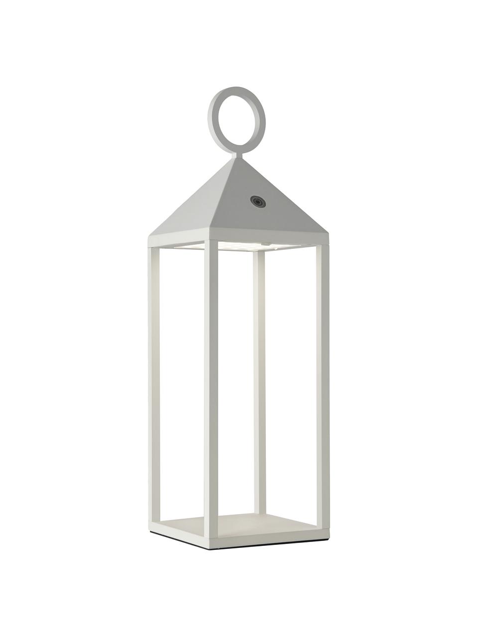 Mobiele dimbare LED outdoor lamp Cargo, Diffuser: kunststof, Wit, B 14 x H 67 cm