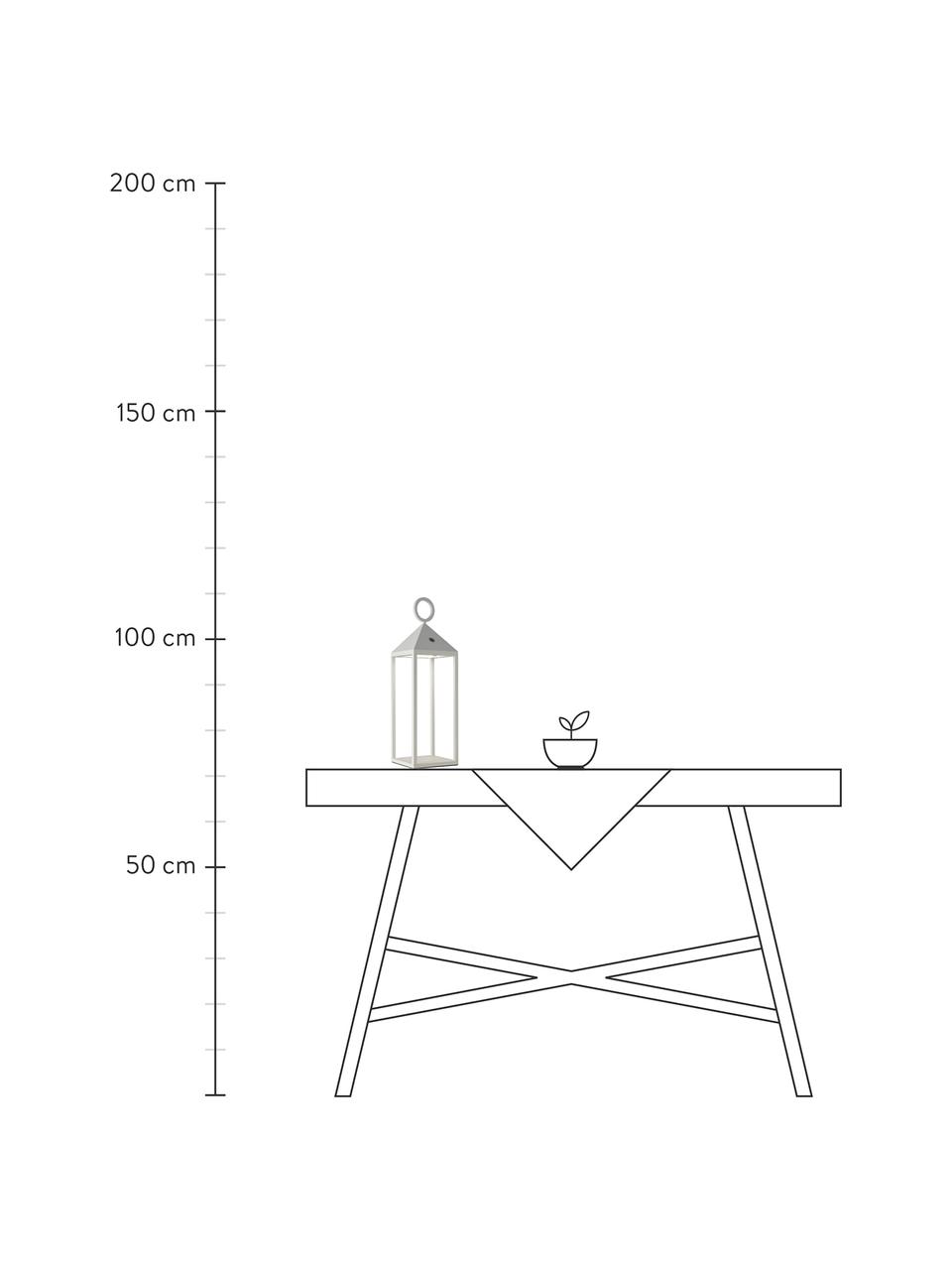 Lampe d'extérieur LED mobile intensité variable Cargo, Blanc, larg. 14 x haut. 67 cm