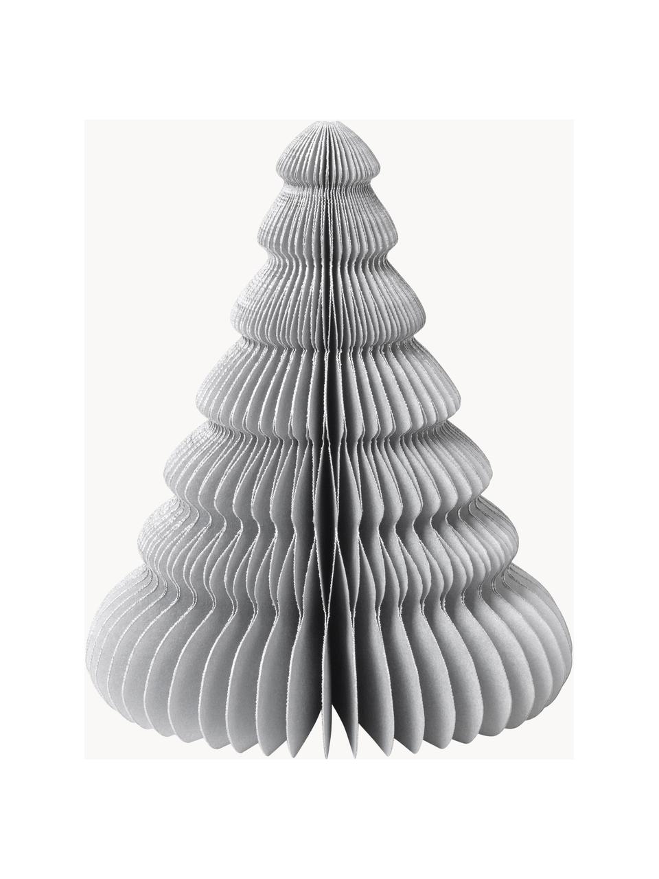 Dekoracja Paper Pine, Papier, Odcienie srebrnego, Ø 13 x W 15 cm