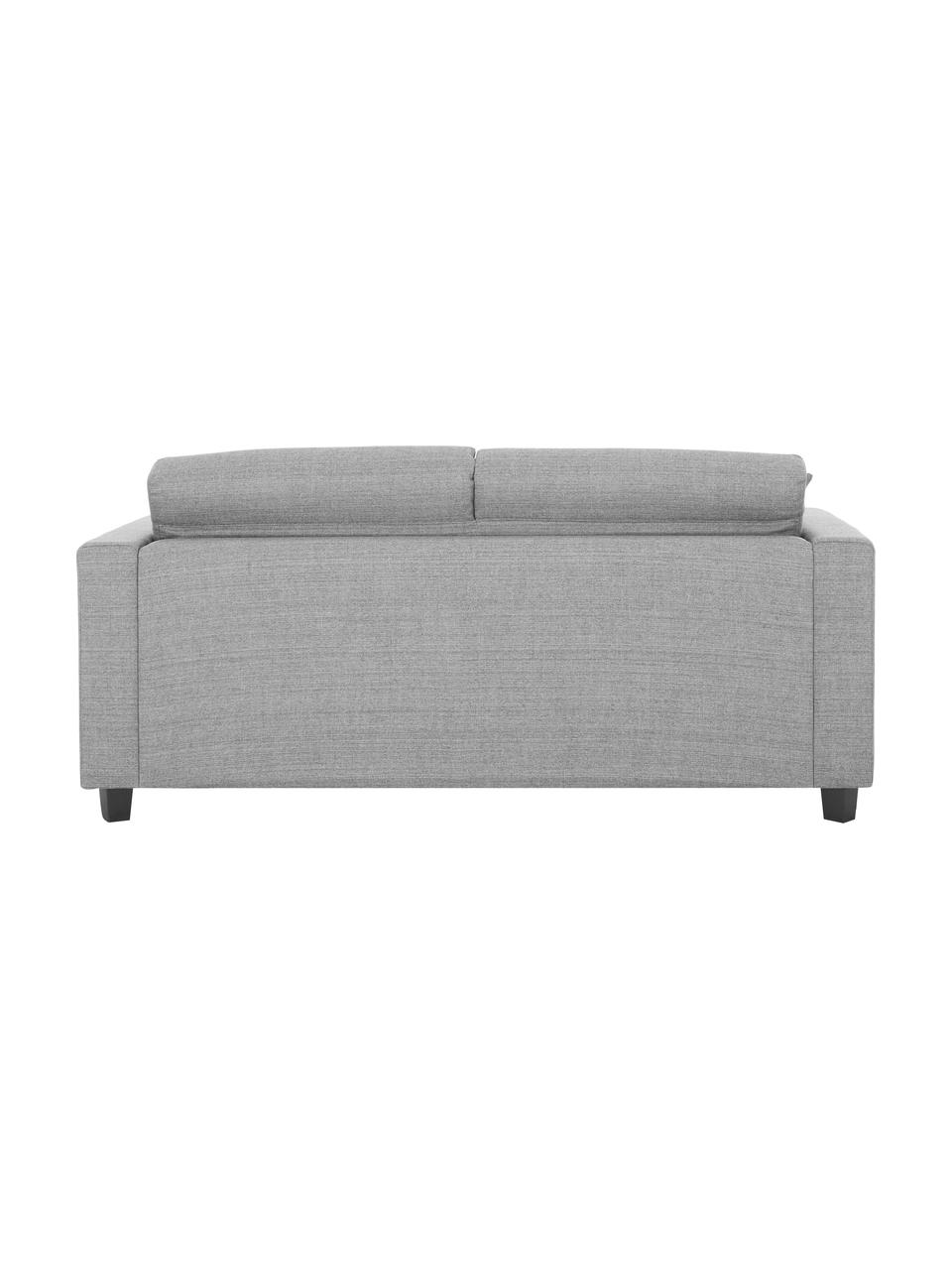 Divano letto 2 posti in tessuto grigio Maria, Rivestimento: 40% cotone, 20% lino, 20%, Piedini: materiale sintetico, Tessuto grigio chiaro, Larg. 180 x Prof. 102 cm