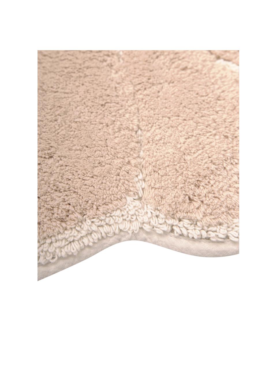 Badvorleger Soft in Ecru aus Bio-Baumwolle, 100% Baumwolle, BCI-zertifiziert, Ecru, Weiß, B 70 x L 80 cm