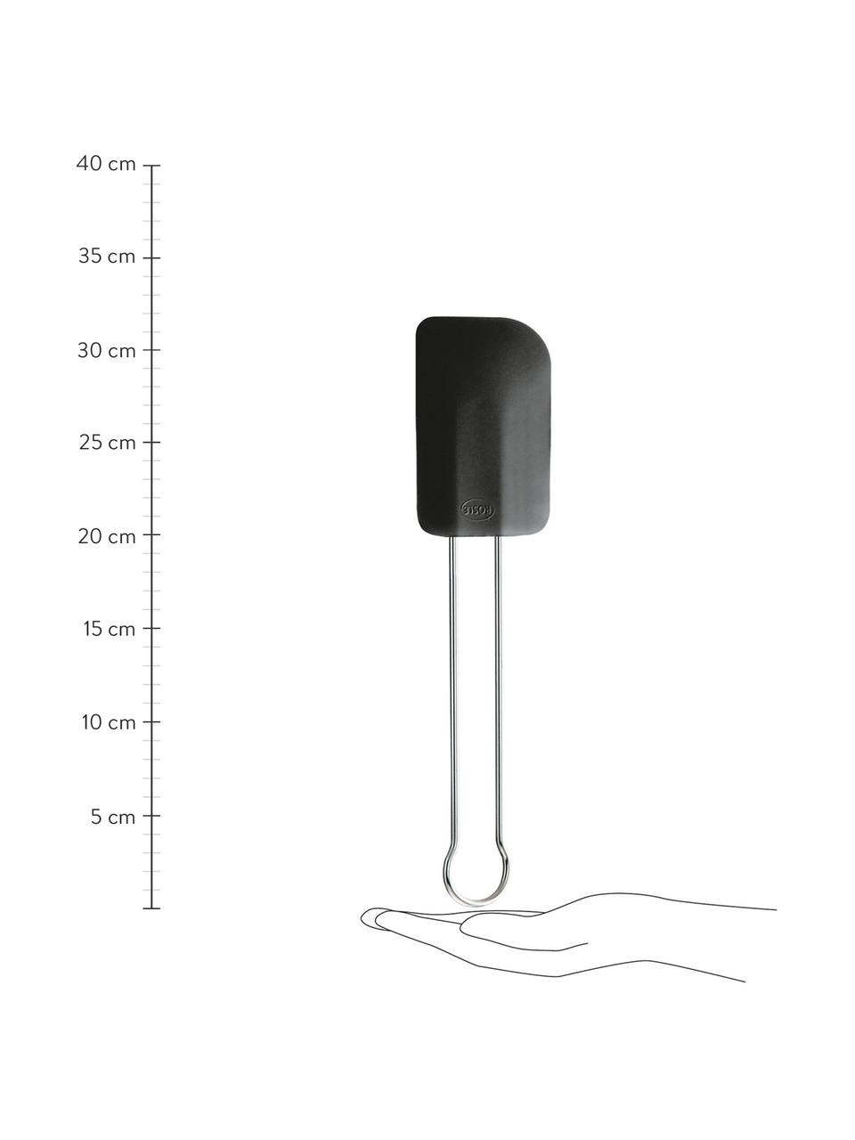 Spatule Wow, Acier inoxydable 18/10, silicone, Noir, larg. 8 x long. 32 cm