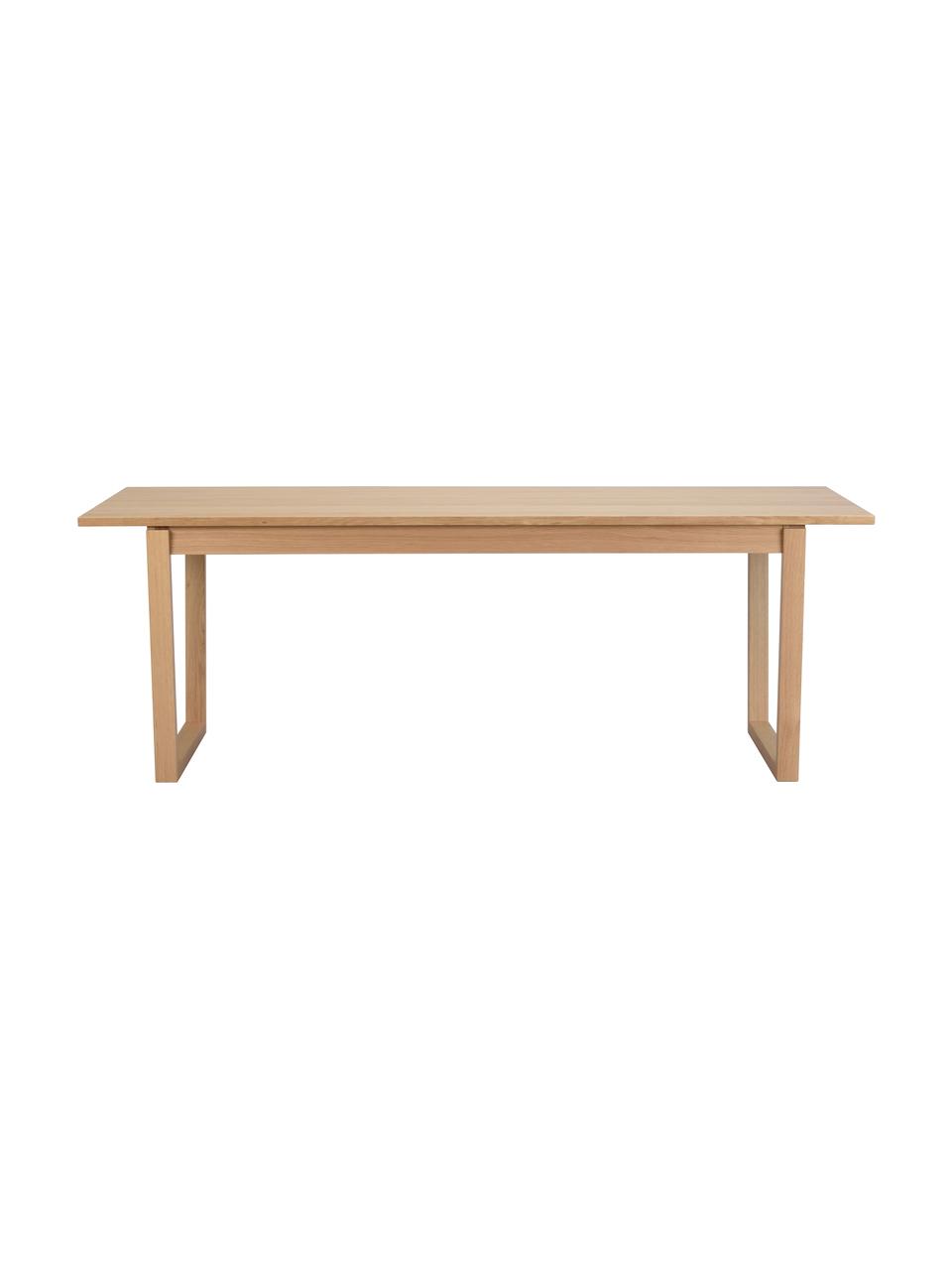 Eettafel Colonsay, Tafelblad: MDF met eikenhoutfineer, Hout, B 215/315 x D 96 cm