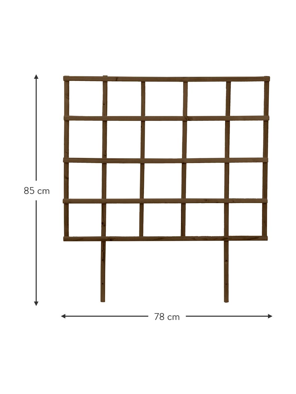 Mřížka na popínavou révu Gertrude, Borové dřevo, Hnědá, Š 78 cm, V 85 cm