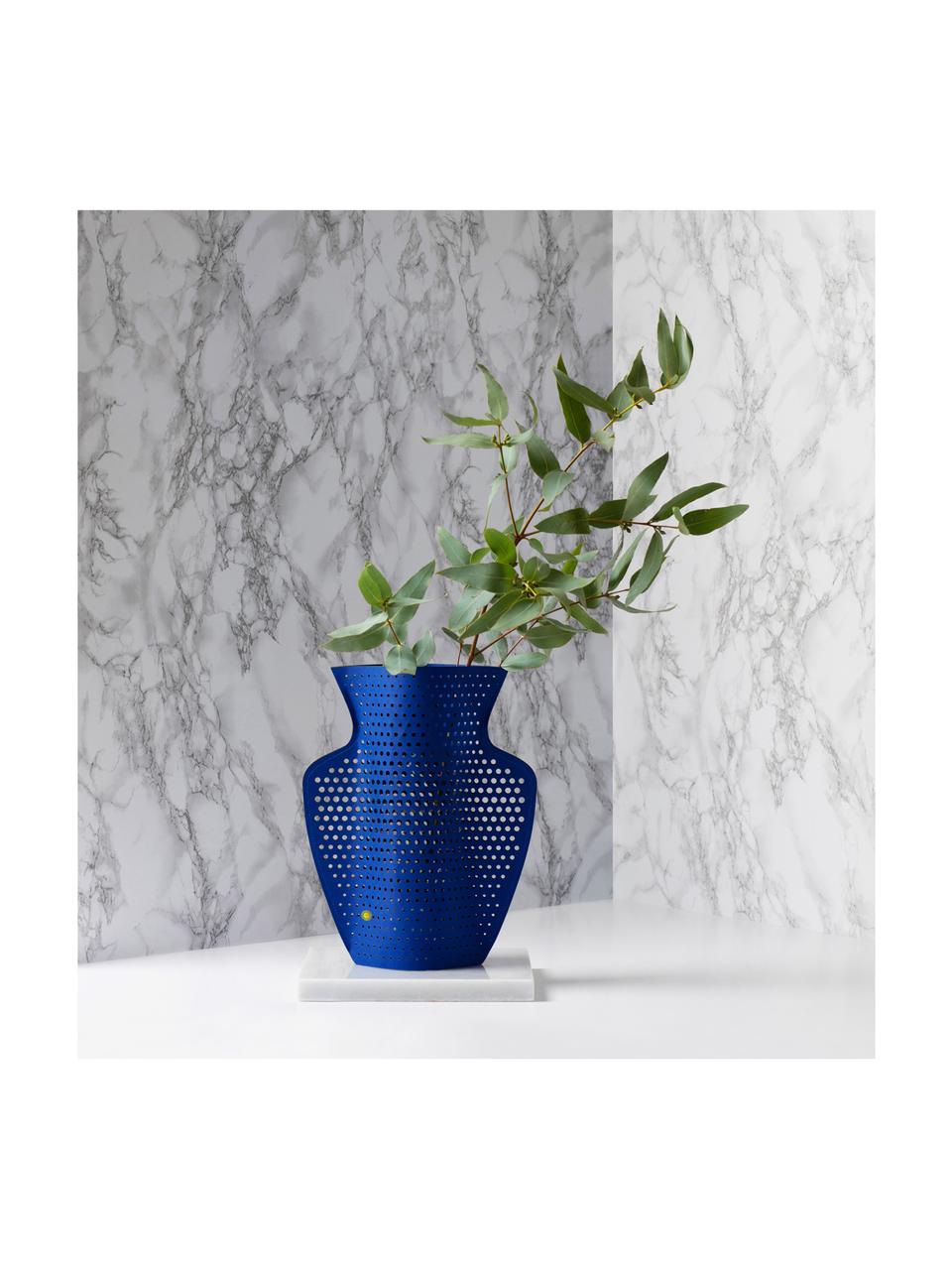 Osłonka na wazon z papieru Helio, Niebieski, S 27 x W 29 cm
