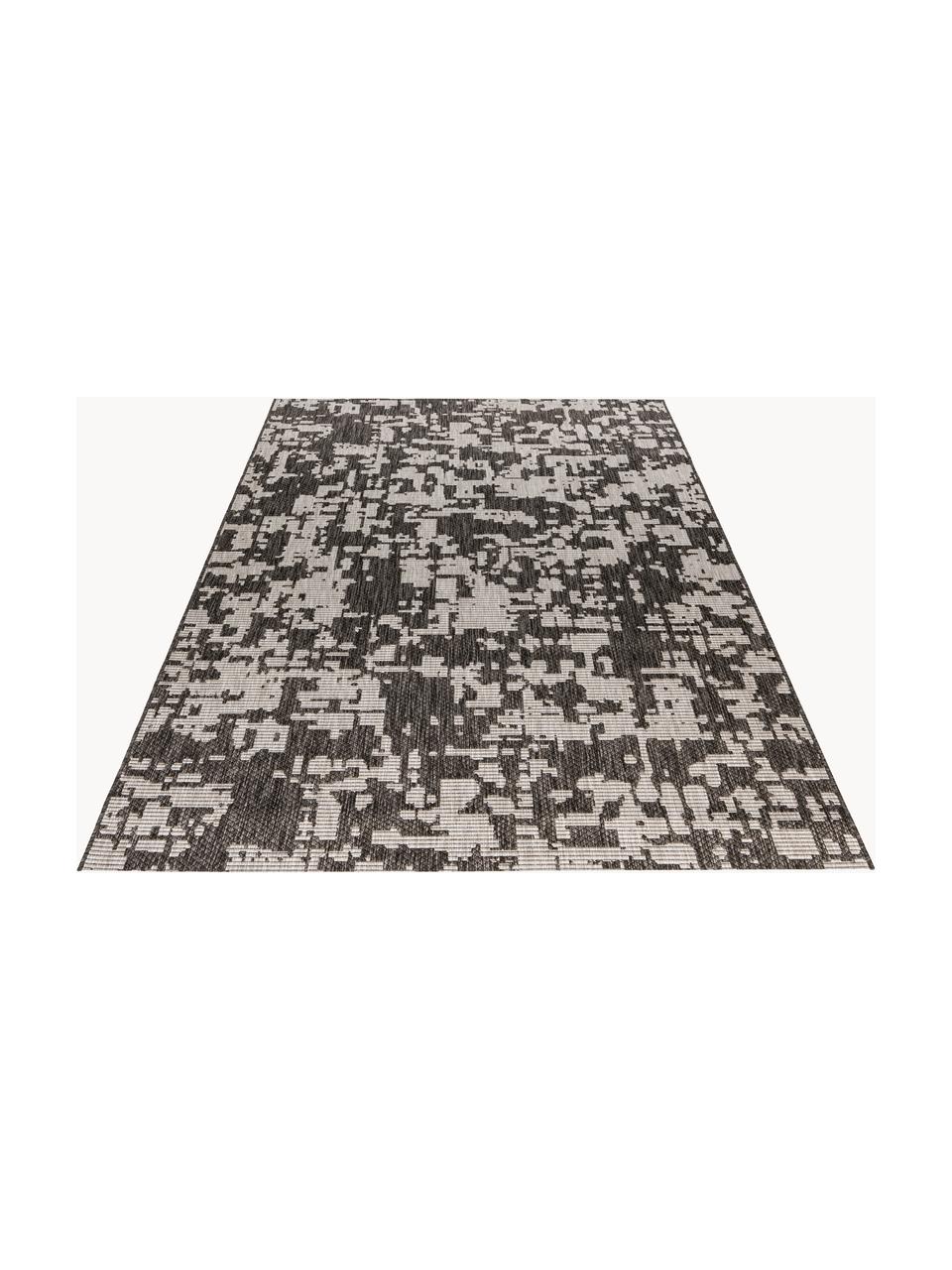 In- & Outdoor Teppich Tallinn mit grafischem Muster, 100 % Polypropylen, Taupe, Hellbeige, B 80 x L 150 cm (Größe XS)
