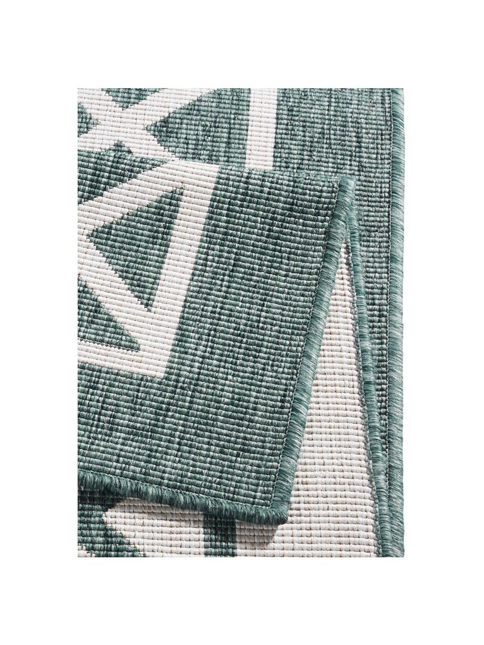 Tapis d'extérieur vert Malta, Vert, crème