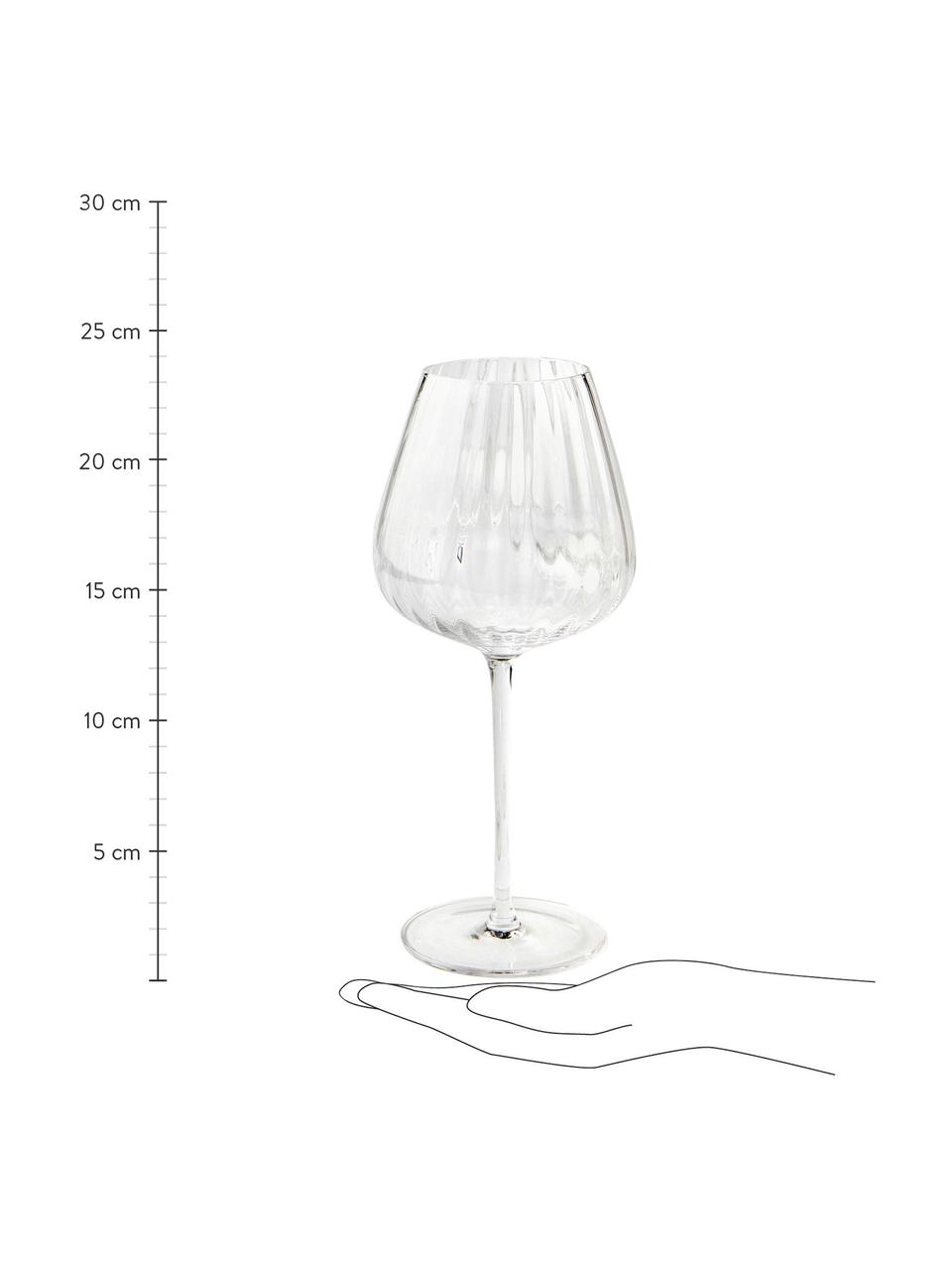 Copas de vino tinto Akia, 4 uds., Vidrio, Transparente, Ø 10 x Al 24 cm