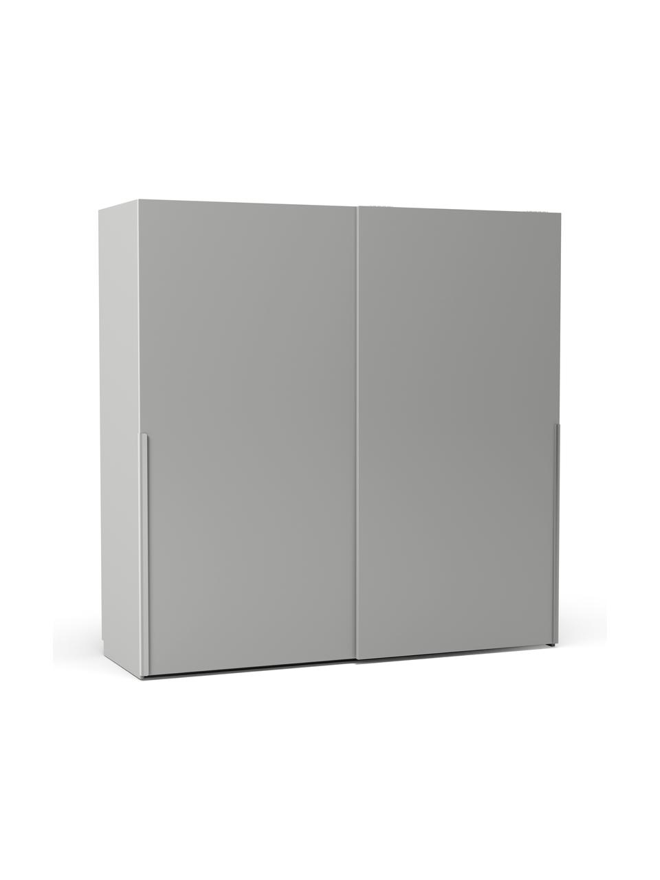 Armadio componibile con ante battenti Leon, larg. 200 cm, diverse varianti, Grigio, Interno Basic, alt. 200 cm