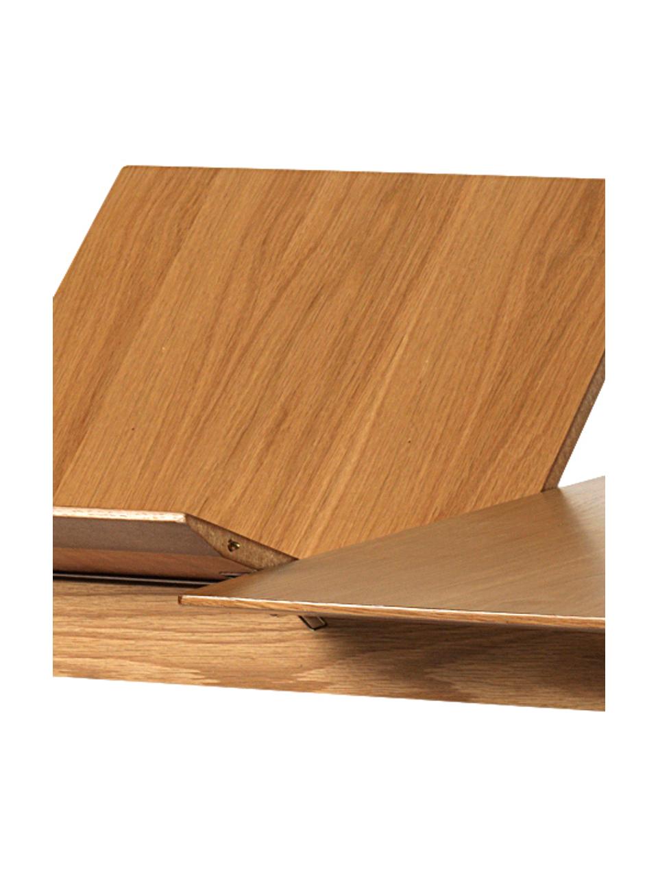 Ausziehbarer Esstisch Cirrus, 190 - 235 x 90 cm, Tischplatte: Mitteldichte Holzfaserpla, Beine: Eichenholz, klarlackiert, Holz, B 190/235 x T 90 cm