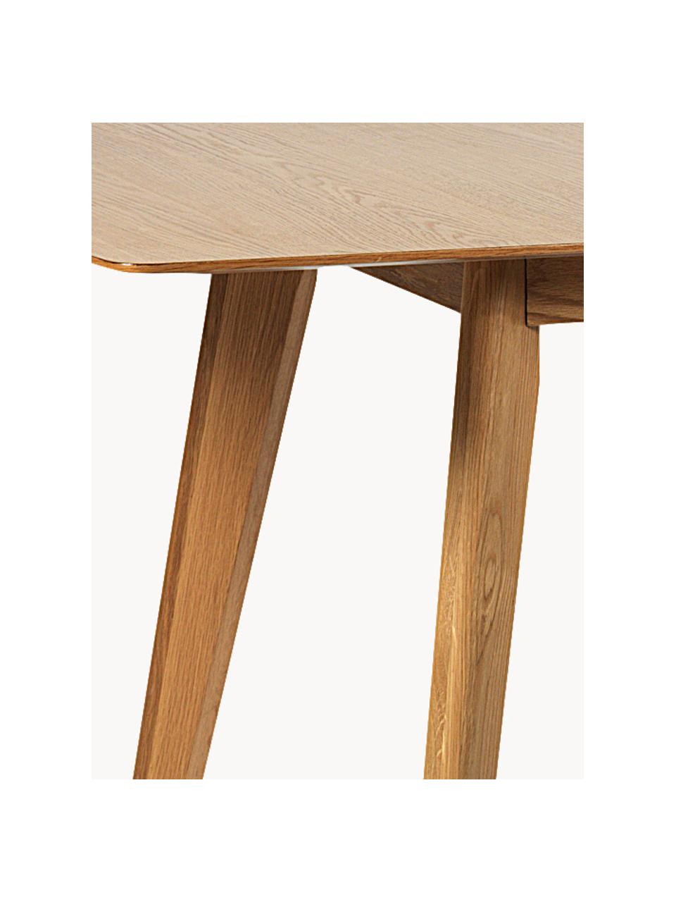 Mesa de comedor extensible Cirrus, 190-235 x 90 cm, Tablero: tablero de fibras de dens, Patas: madera de roble, Madera de roble, An 190/235 x F 90 cm