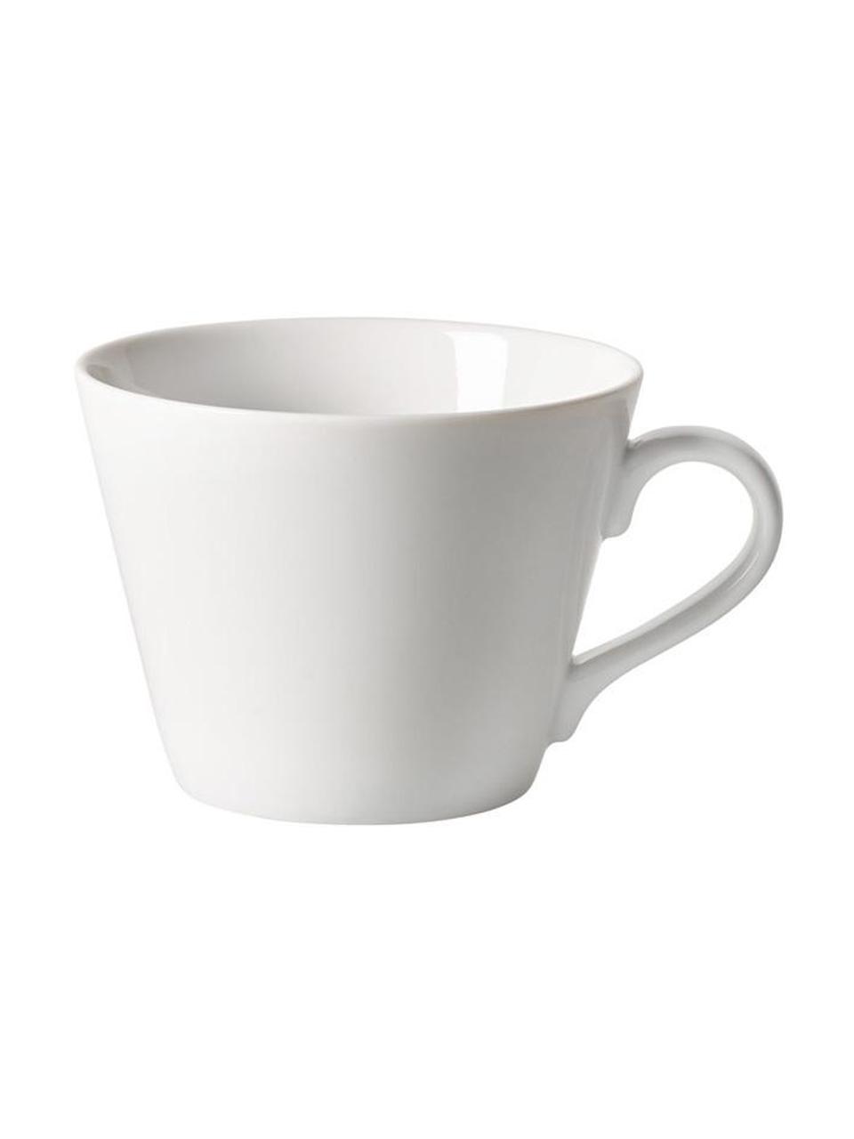 Taza de café de porcelana Organic, Porcelana de pasta dura, Blanco, Ø 10 x Al 7 cm, 270 ml