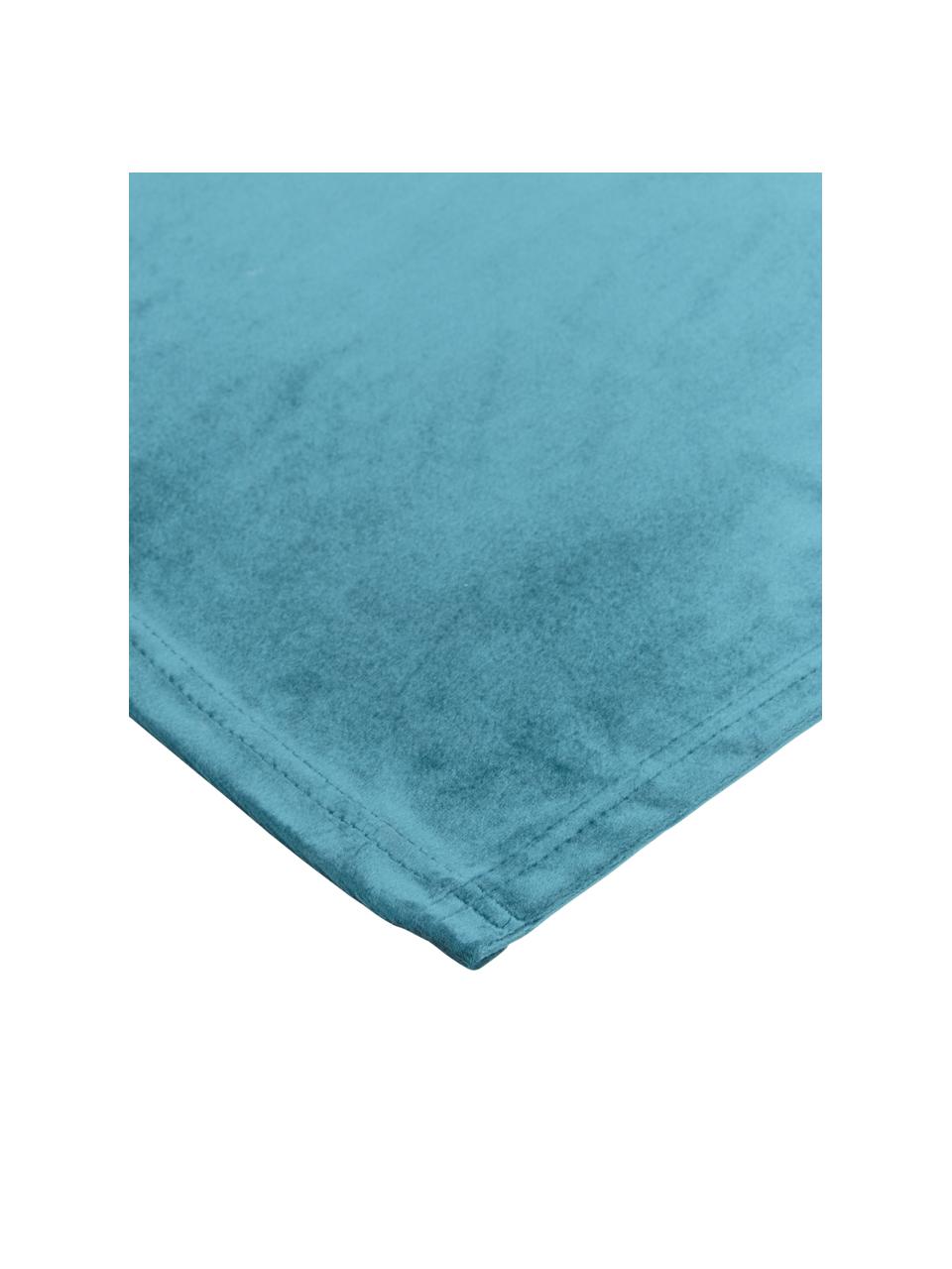 Fluwelen placemats Simone, 2 stuks, 100% polyester fluweel, Jadegroen, 35 x 45 cm