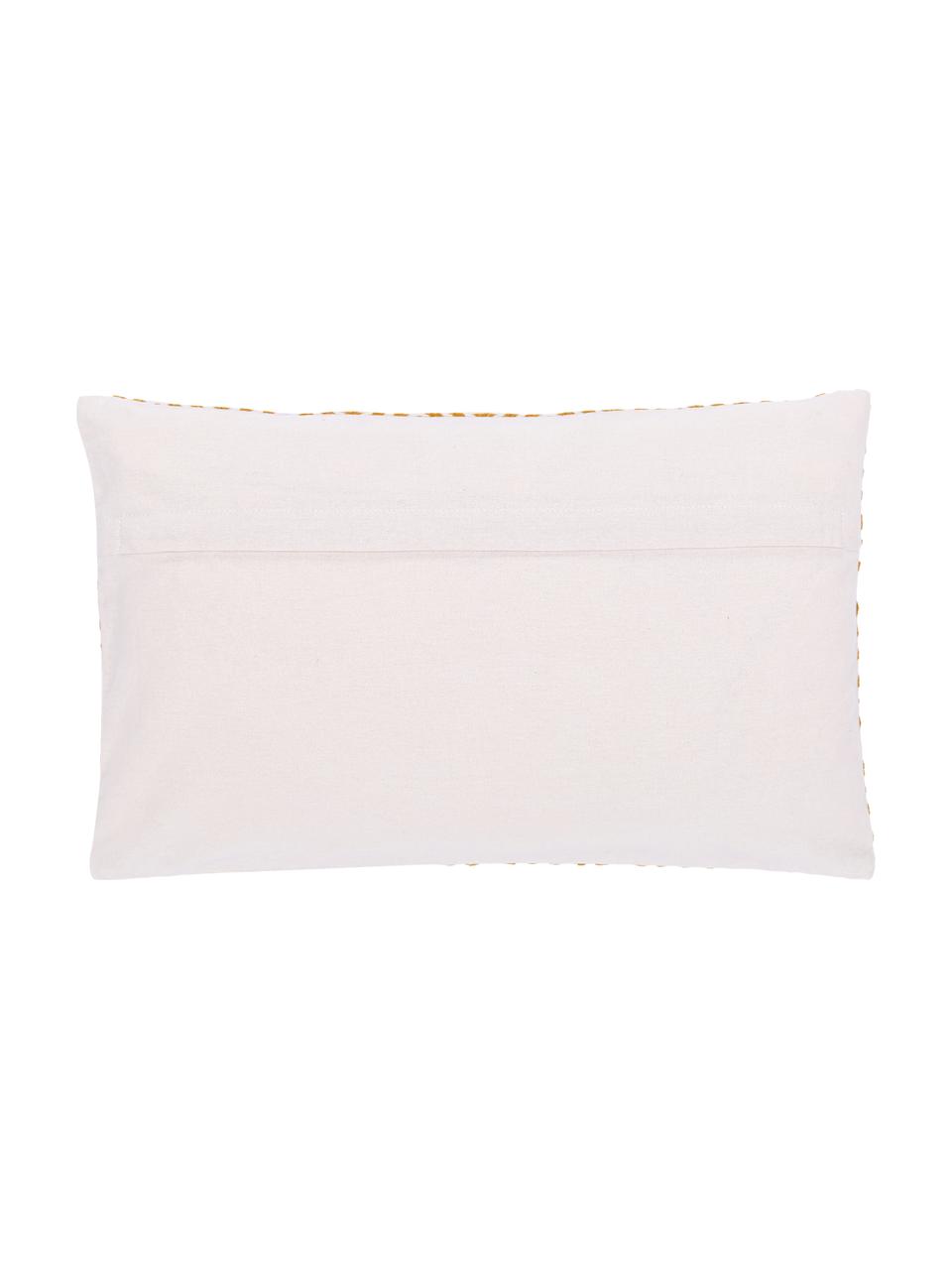 Povlak na polštář s vyšitým nápisem Whatever, Růžová, okrová žlutá, modrá, Š 30 cm, D 50 cm