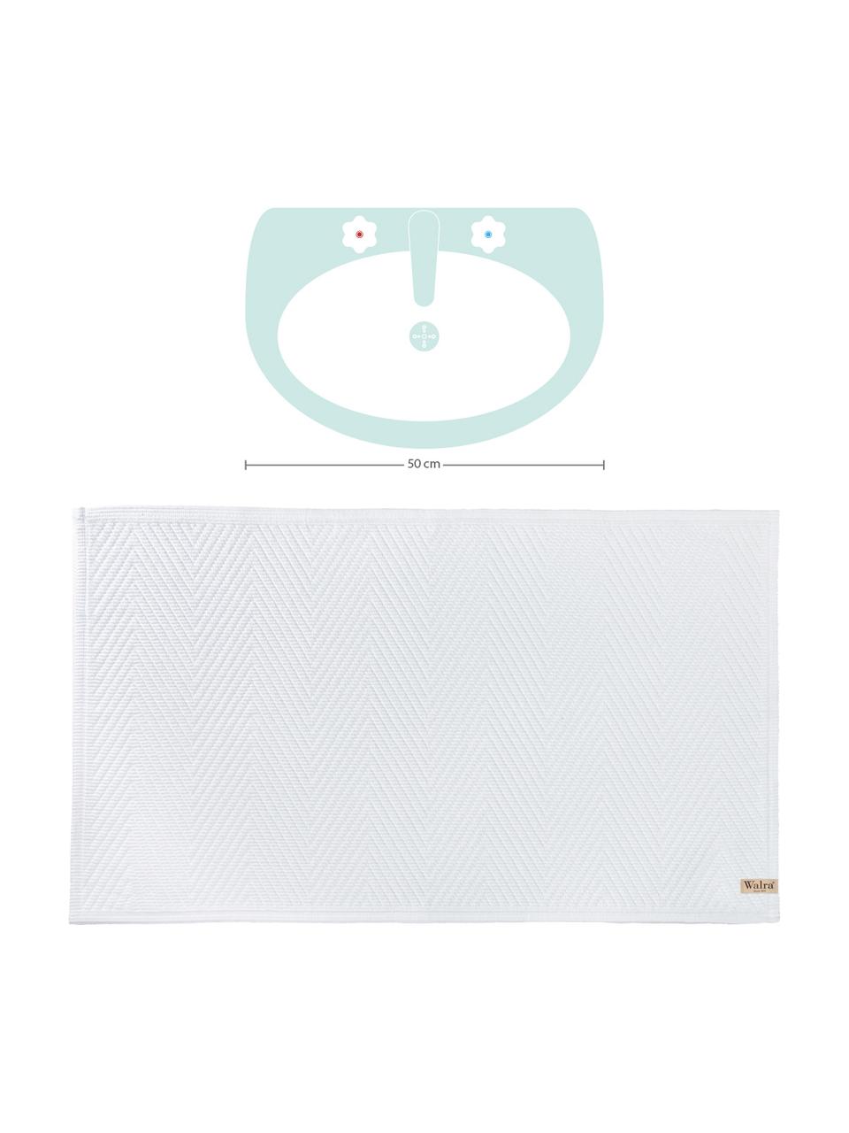 Dywanik łazienkowy Soft Cotton, Bawełna, Biały, S 60 x D 100 cm
