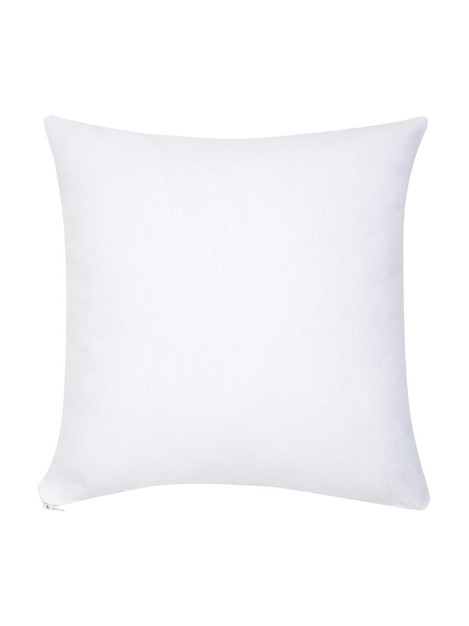 Copricuscino di Kera Till Beauty, Cotone, Verde scuro, bianco, Larg. 40 x Lung. 40 cm