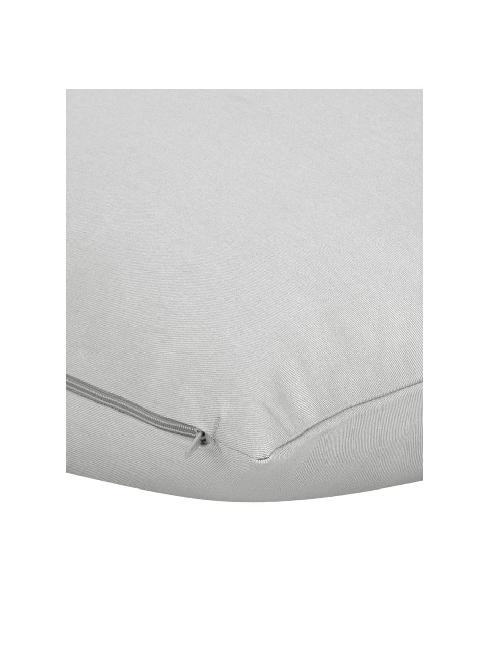 Poszewka na poduszkę z bawełny Mads, 100% bawełna, Jasny szary, S 40 x D 40 cm