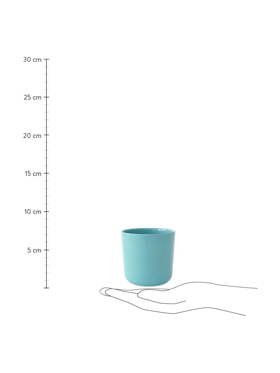 Kubek Bambino, 2 szt., Włókna bambusowe, melamina, bezpieczna dla żywności
Bez BPA, PVC i ftalanów, Turkusowy, 250 ml