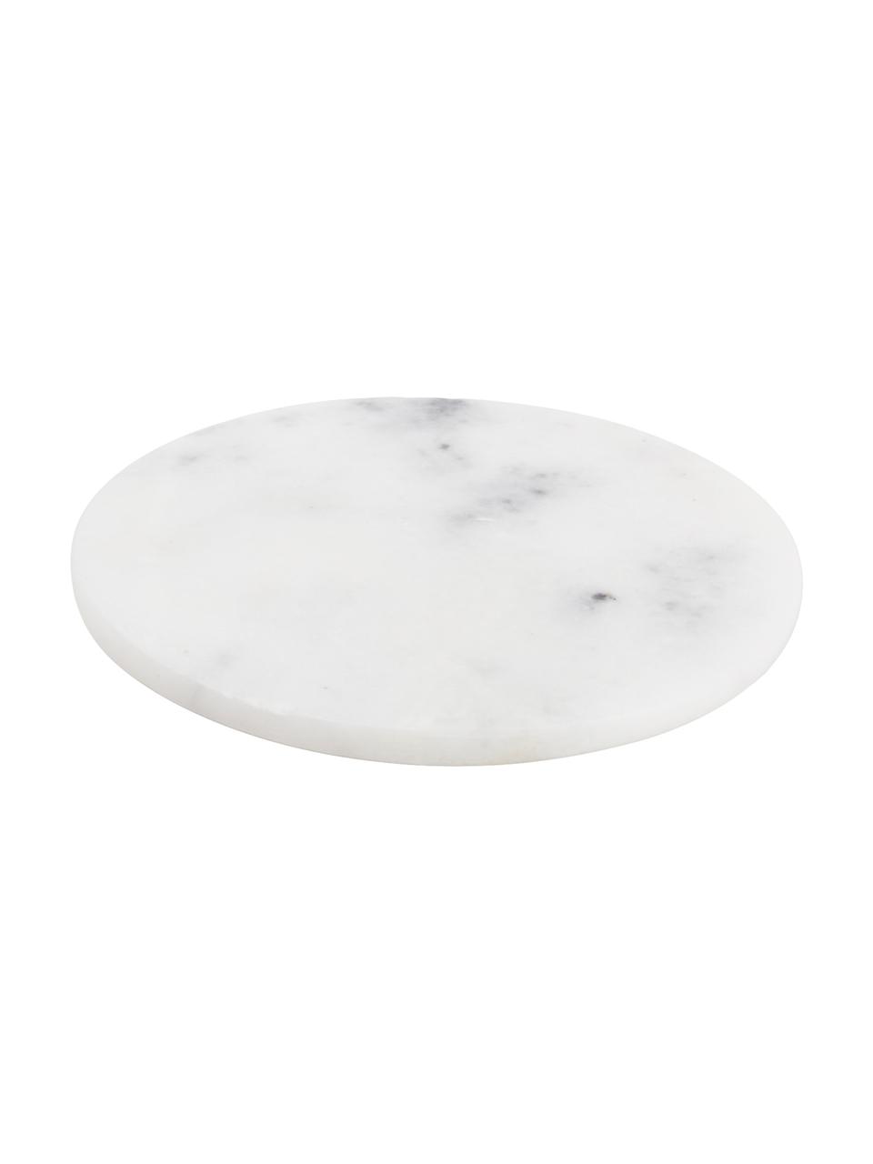 Sous-verre marbre Aster, 4 pièces, Blanc, marbré