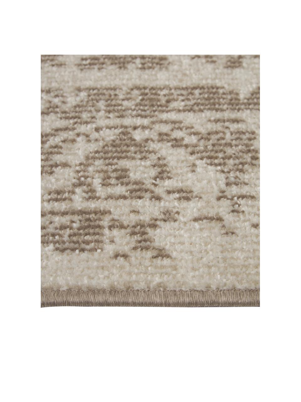 Tappeto vintage beige da interno-esterno Zadie, 100% polipropilene, Tonalità beige, Larg. 120 x Lung. 180 cm (taglia S)