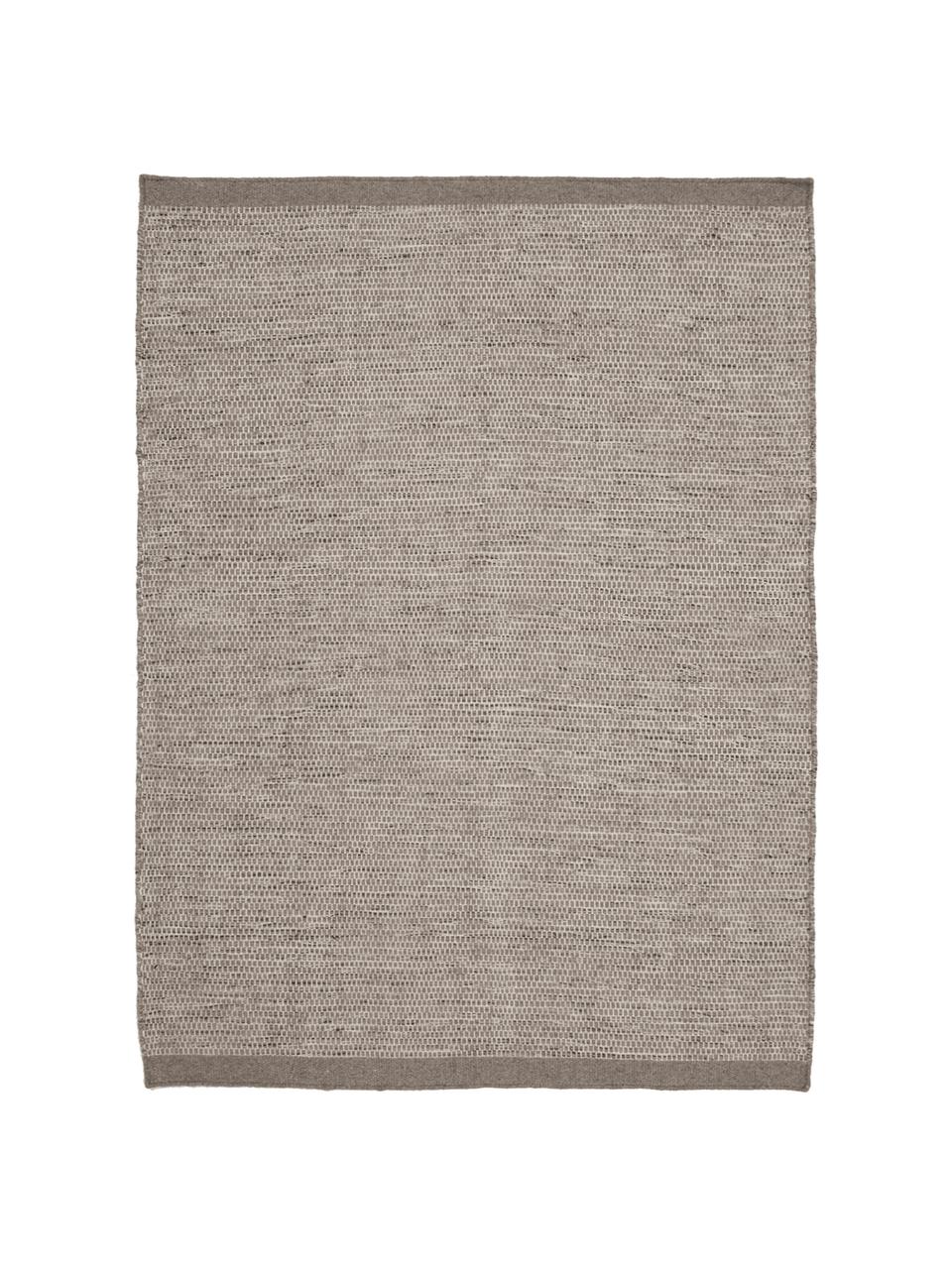 Tappeto in lana tonalità grigie tessuto a mano Asko, Retro: cotone, Grigio chiaro, grigio, Larg. 170 x Lung. 240 cm  (taglia M)