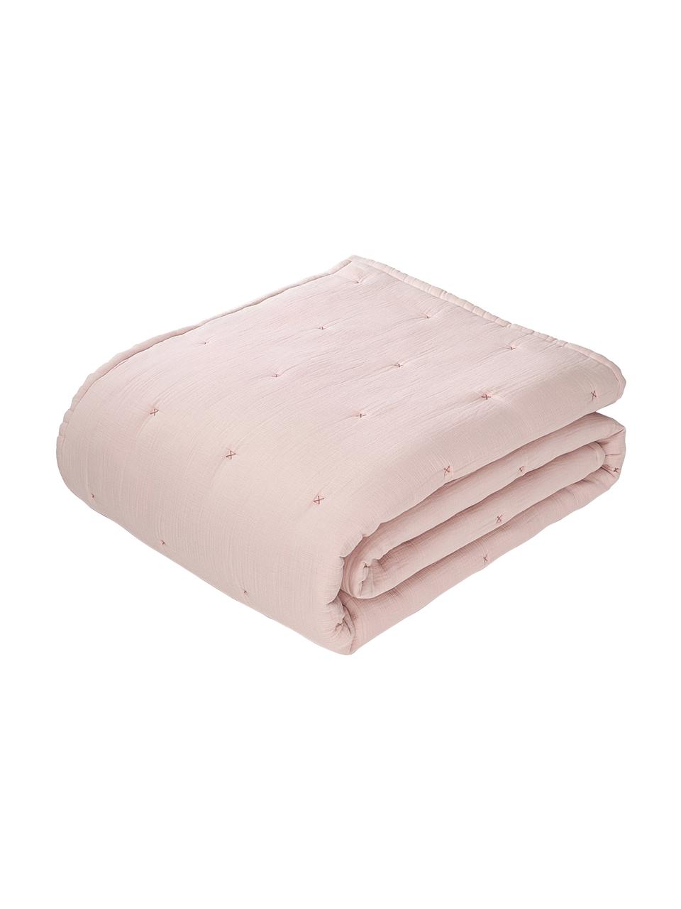 Colcha de algodón Lenore, Funda: 100% algodón, Rosa palo, An 250 x L 230 cm