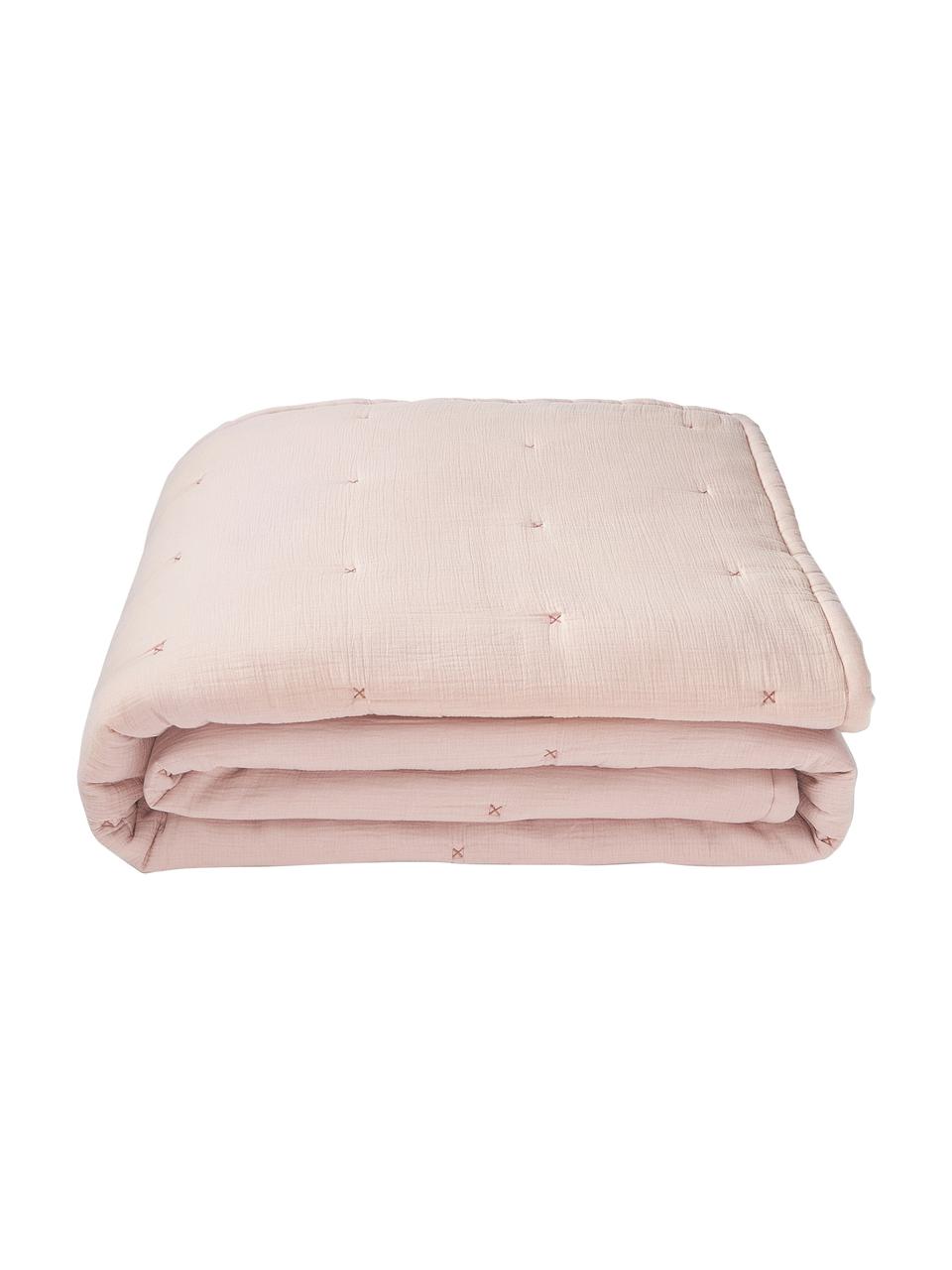 Colcha de algodón Lenore, Funda: 100% algodón, Rosa palo, An 250 x L 230 cm