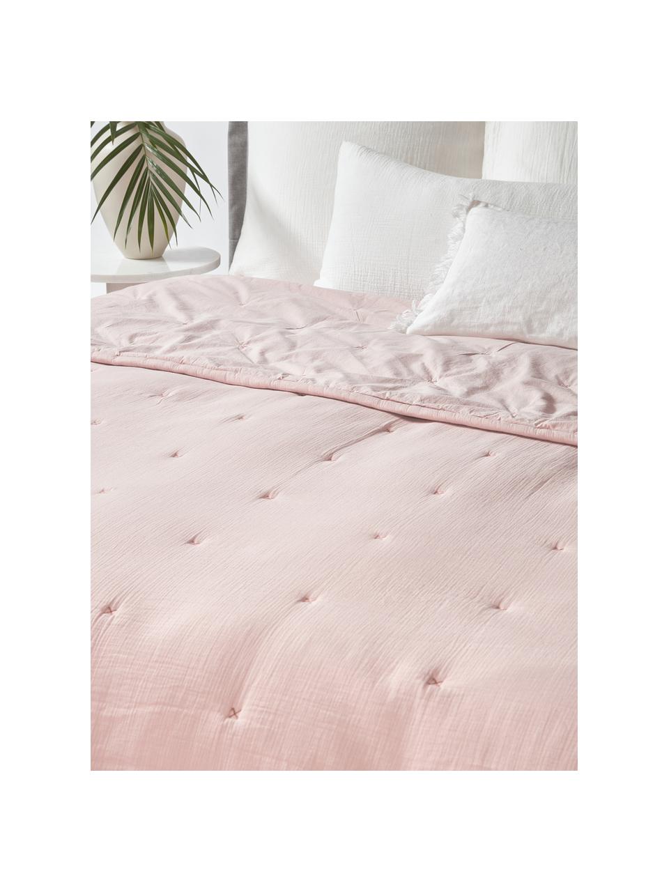 Colcha de algodón Lenore, Funda: 100% algodón, Rosa palo, An 250 x L 230 cm